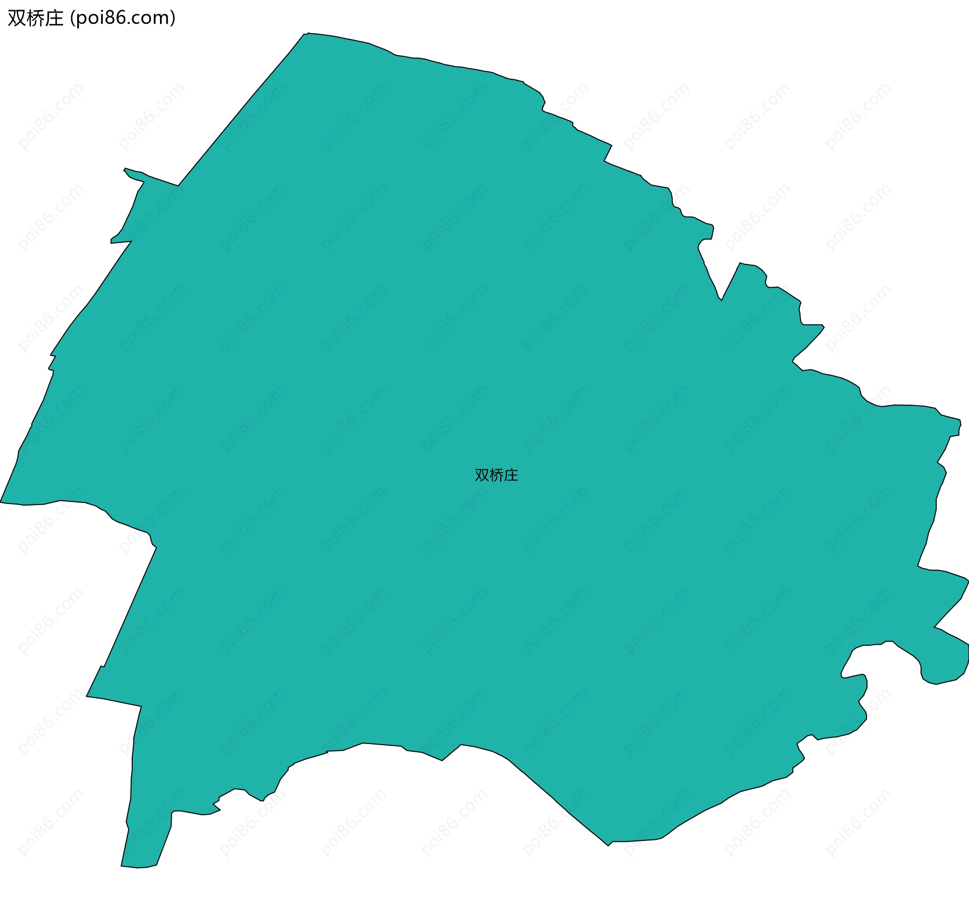 双桥庄边界地图