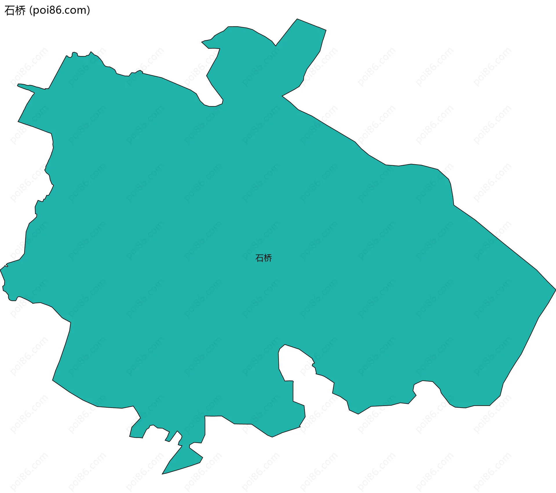 石桥边界地图