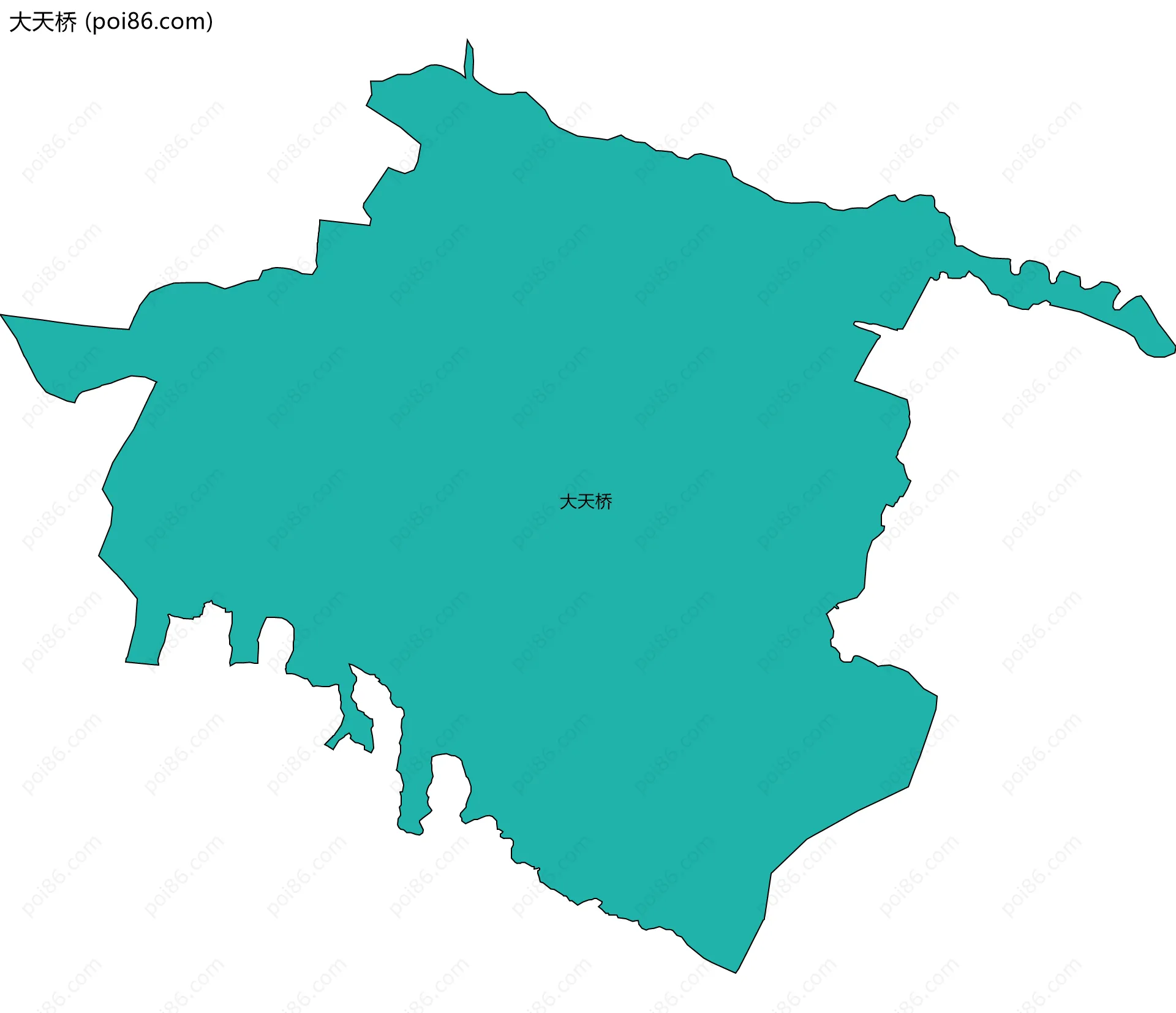 大天桥边界地图