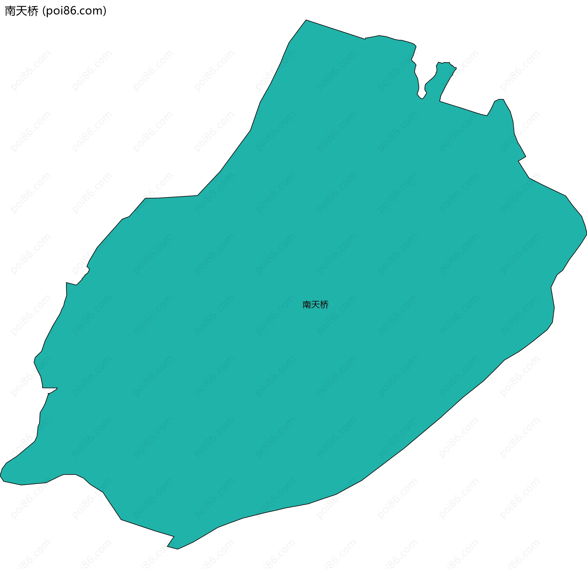 南天桥边界地图