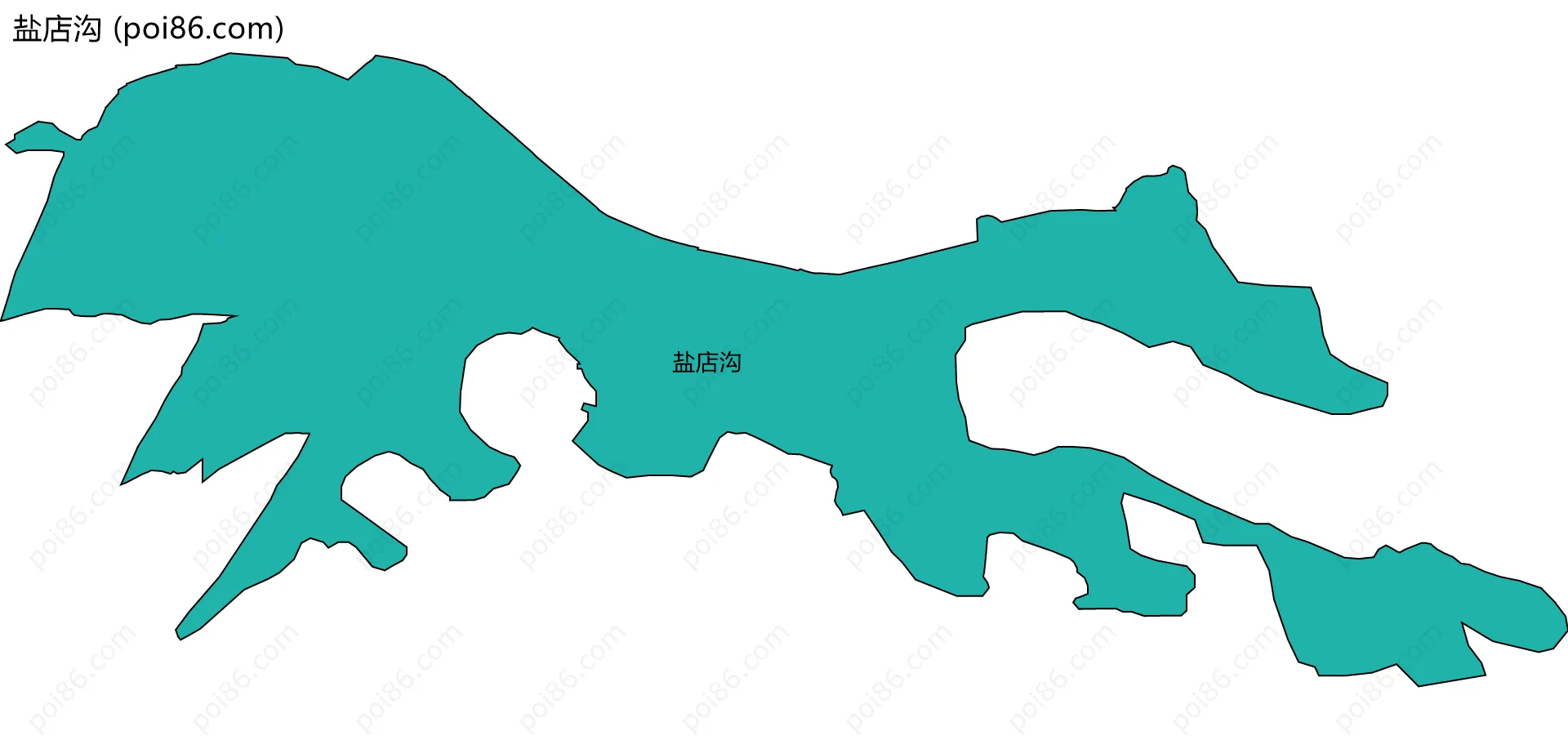 盐店沟边界地图