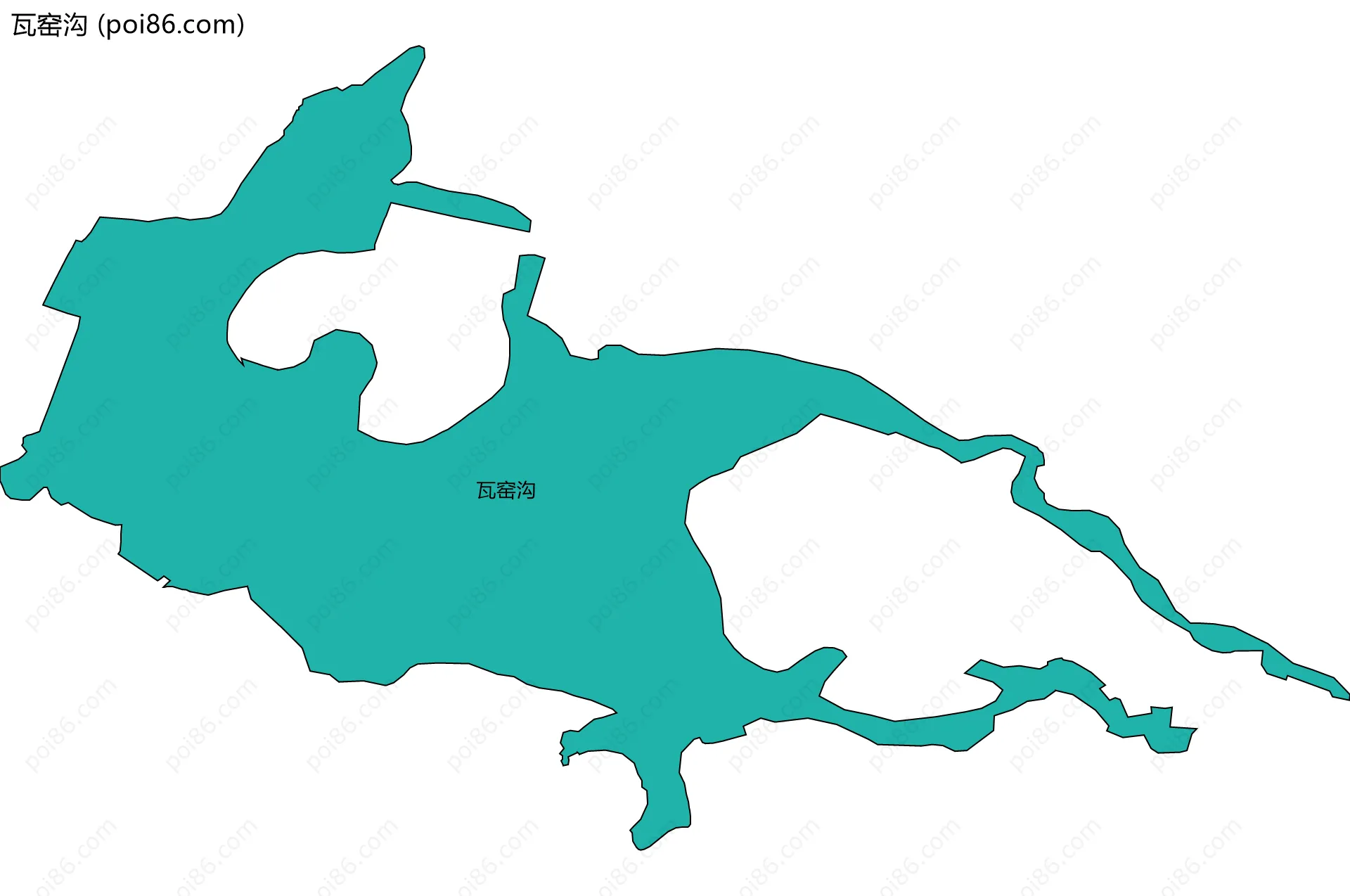 瓦窑沟边界地图