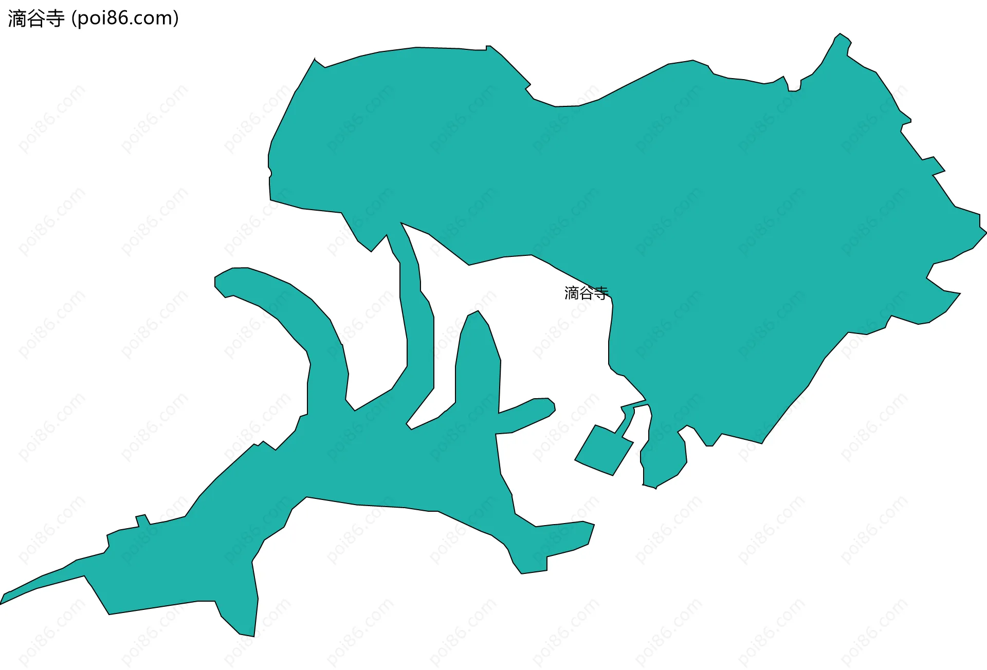 滴谷寺边界地图
