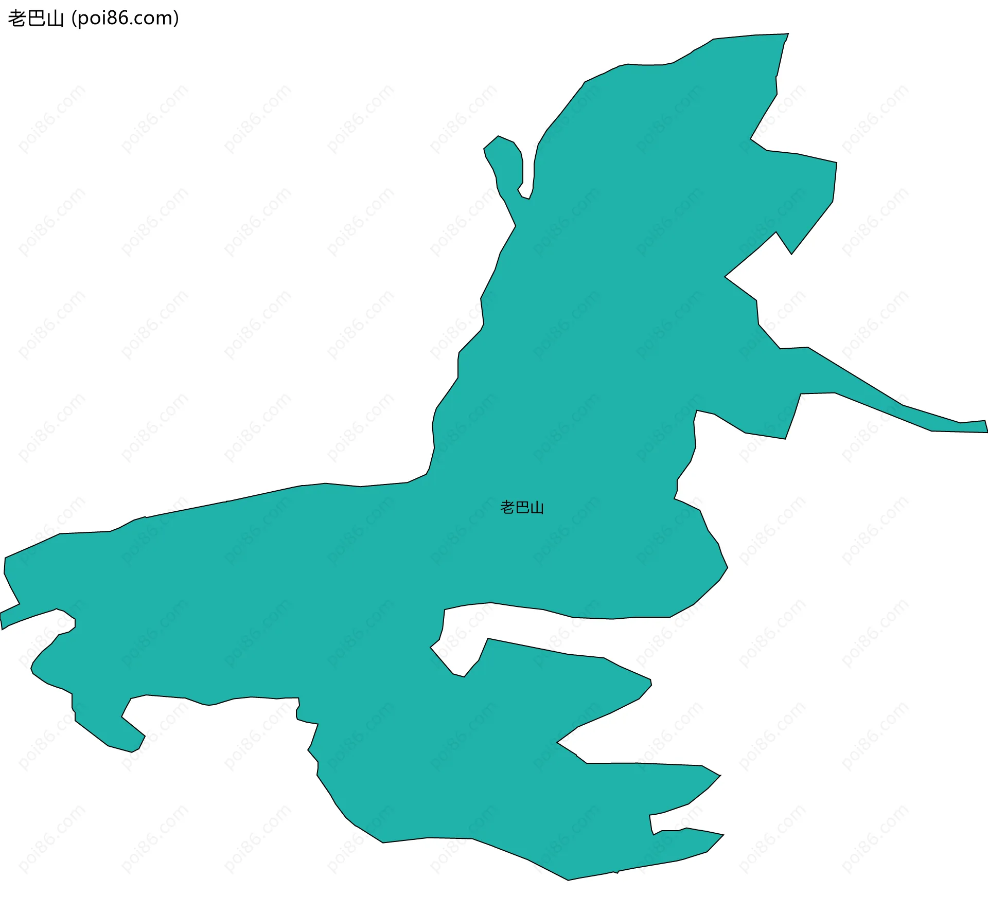 老巴山边界地图