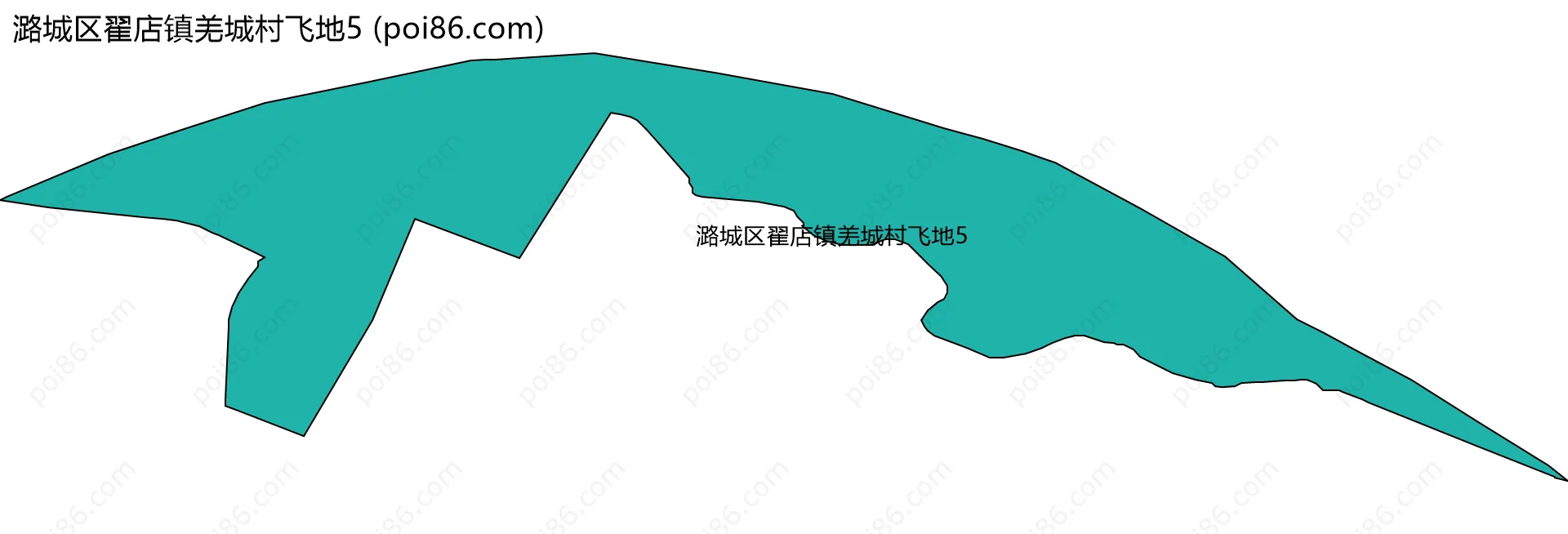 潞城区翟店镇羌城村飞地5边界地图
