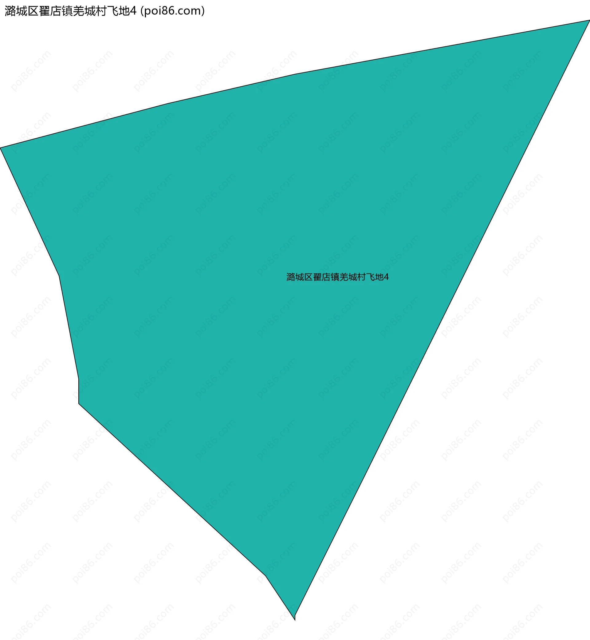 潞城区翟店镇羌城村飞地4边界地图