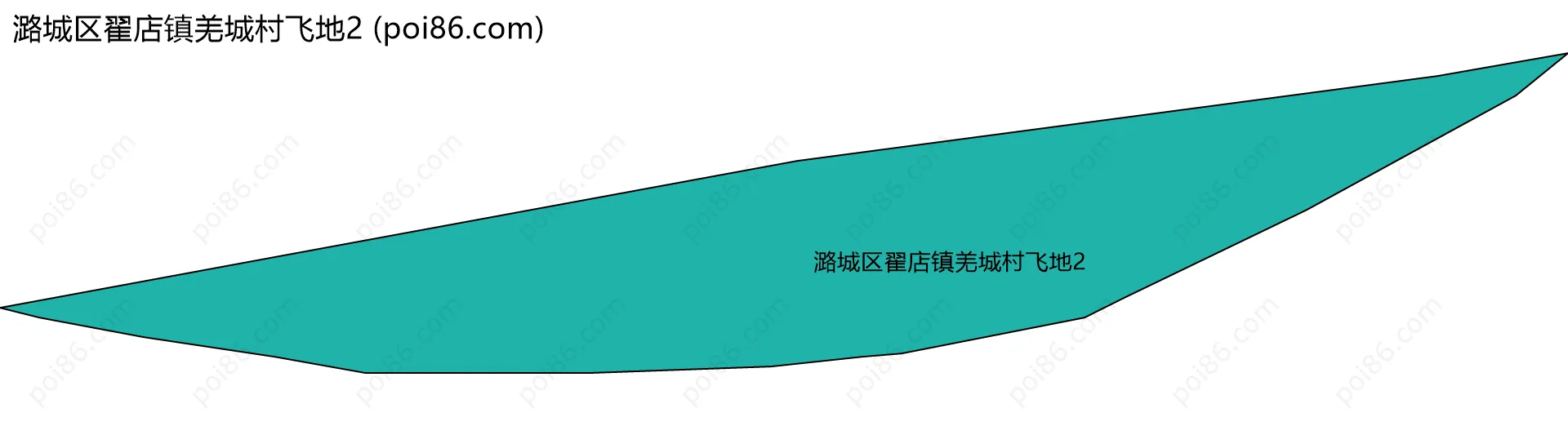 潞城区翟店镇羌城村飞地2边界地图