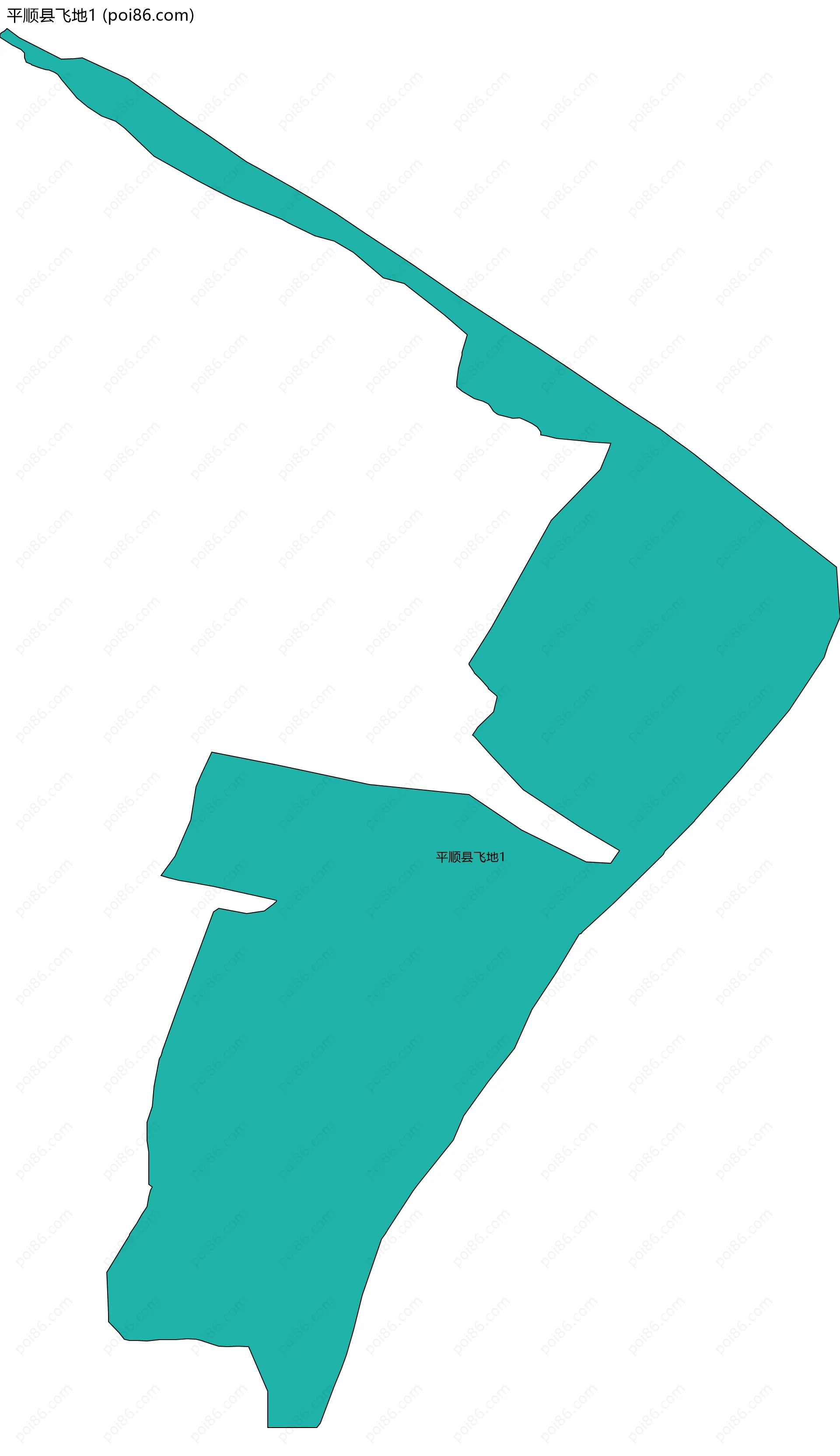 平顺县飞地1边界地图