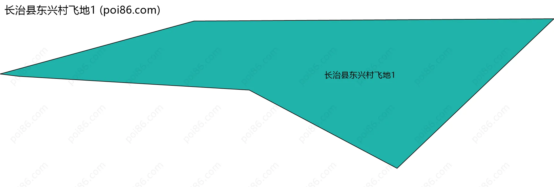 长治县东兴村飞地1边界地图