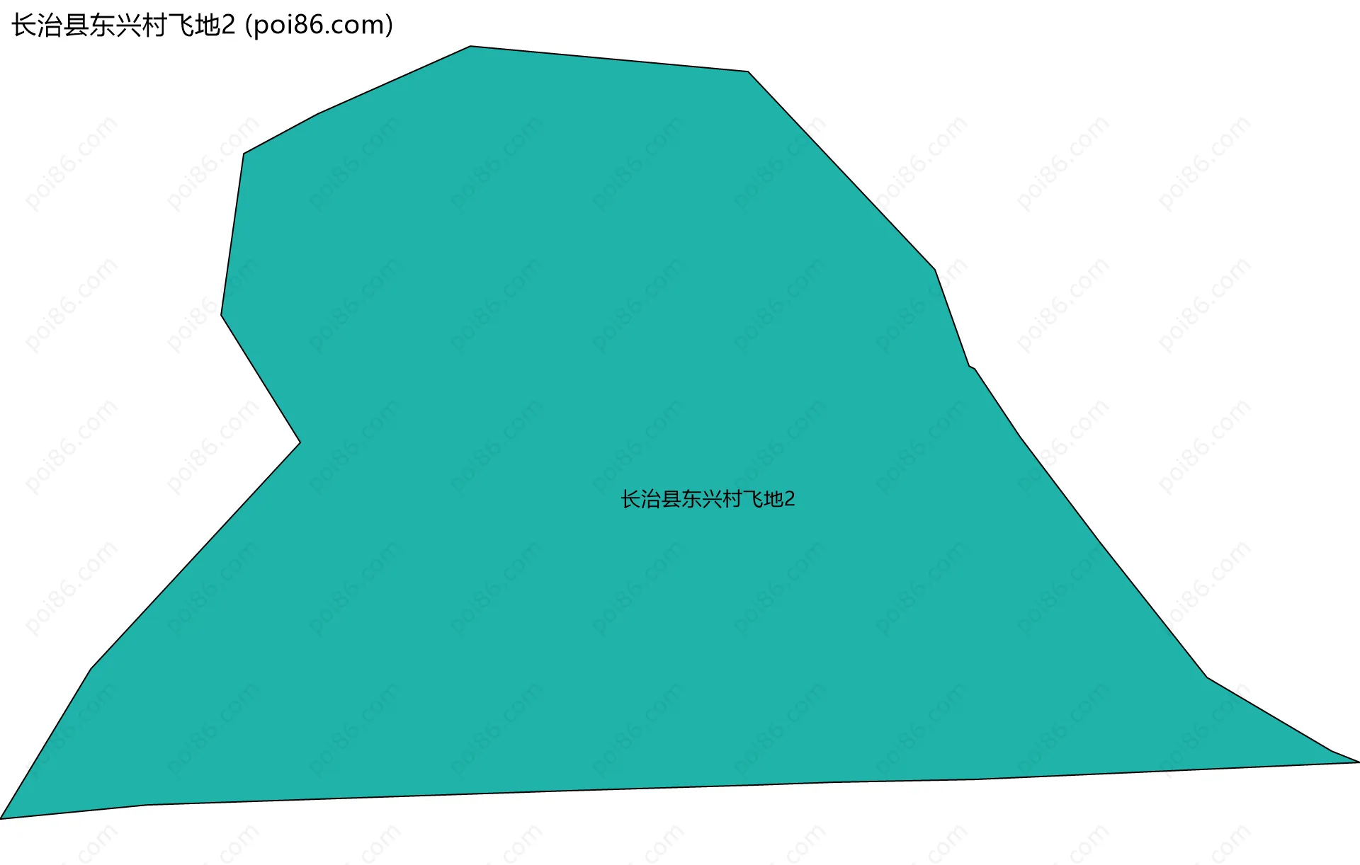 长治县东兴村飞地2边界地图