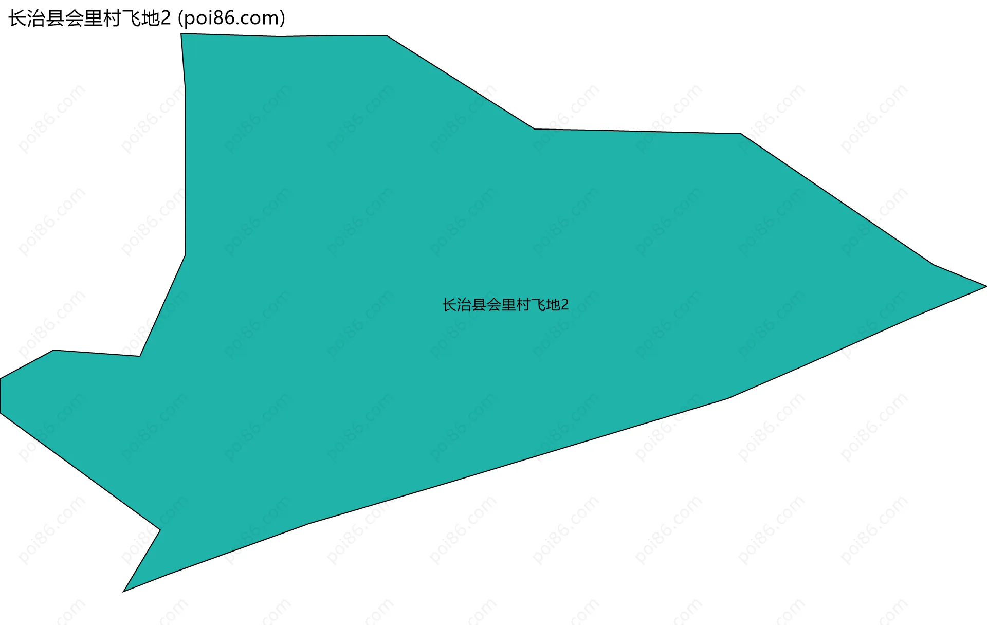 长治县会里村飞地2边界地图