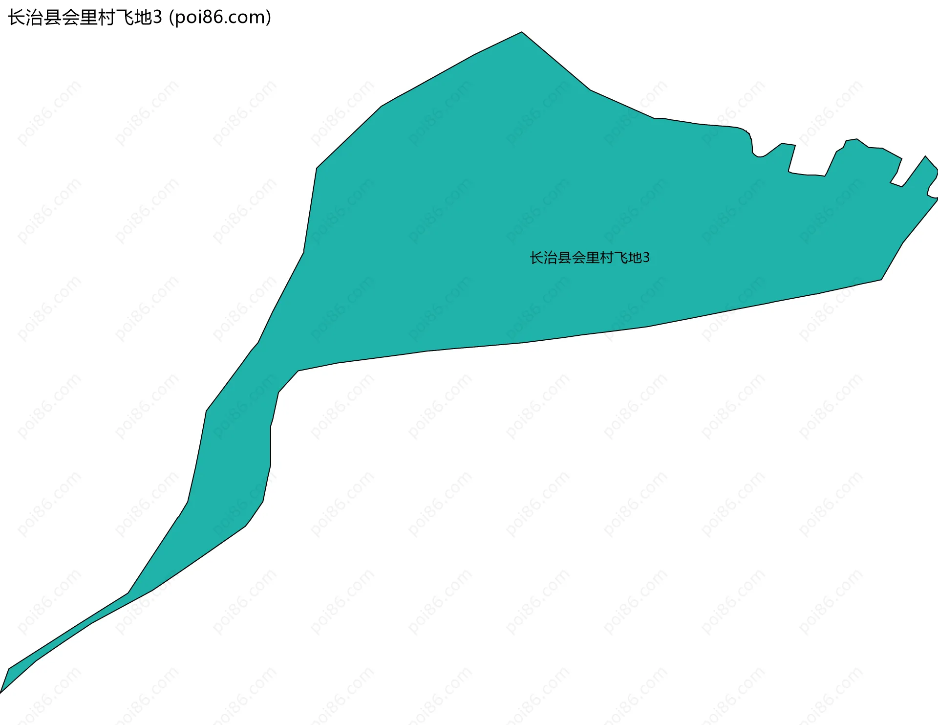 长治县会里村飞地3边界地图