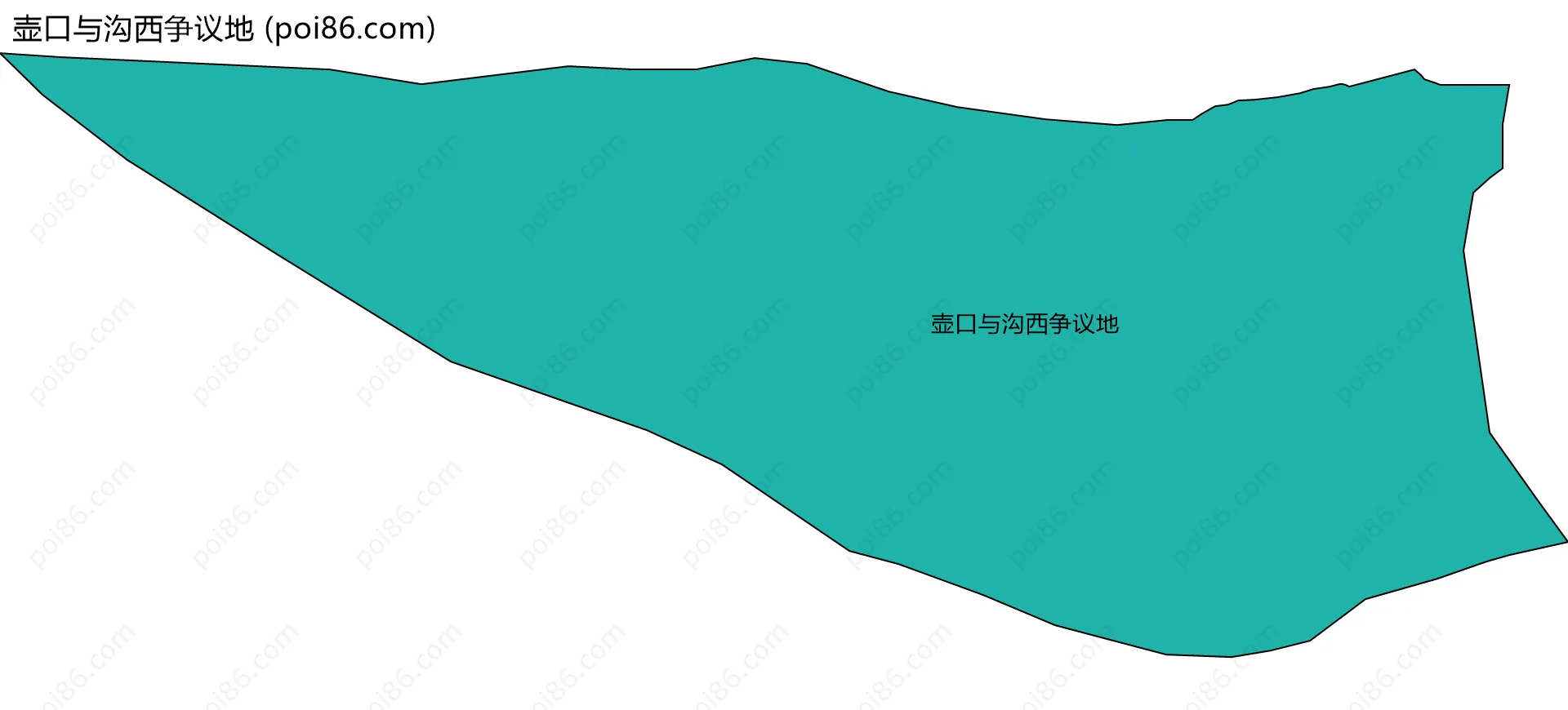 壶口与沟西争议地边界地图