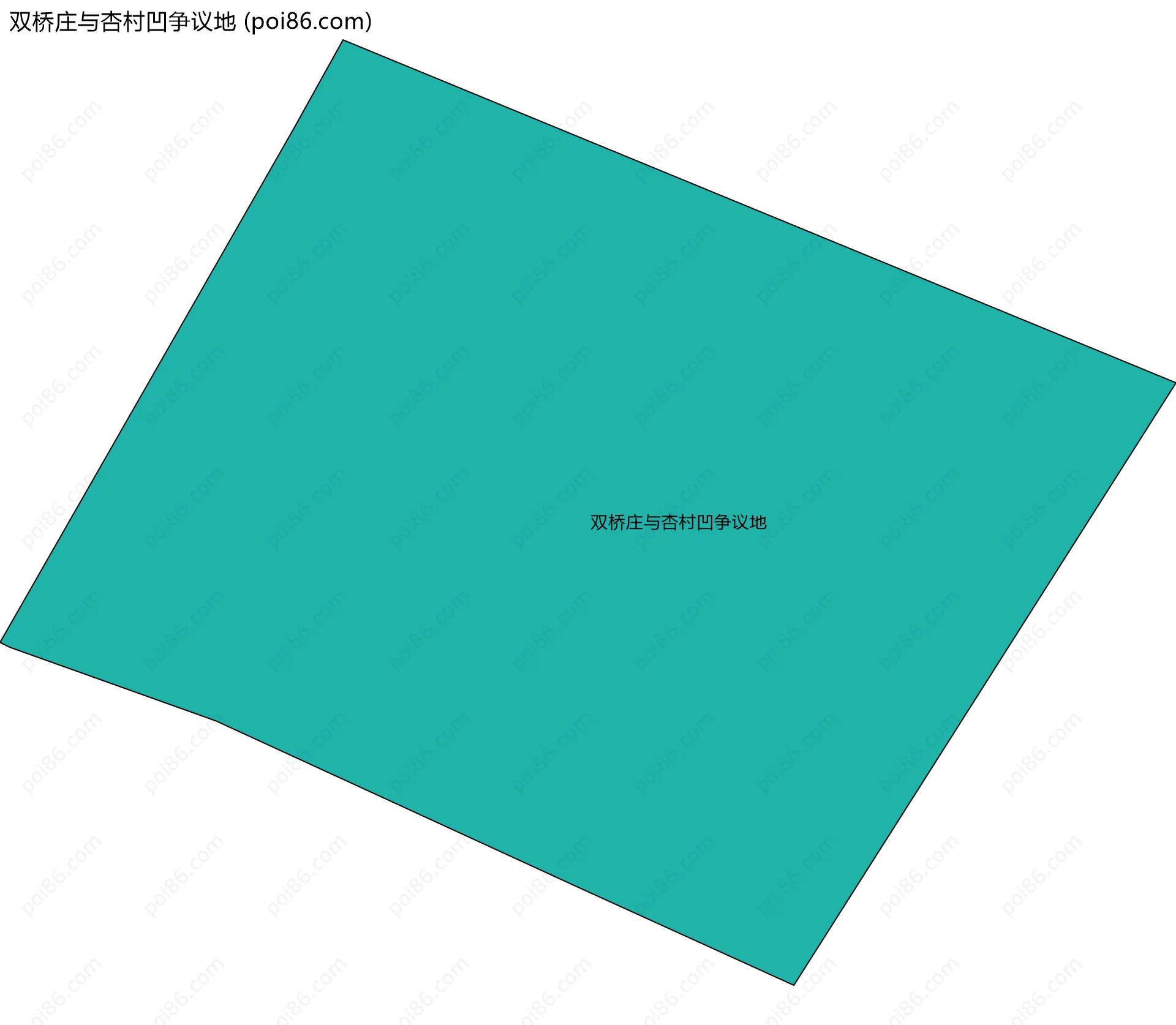 双桥庄与杏村凹争议地边界地图