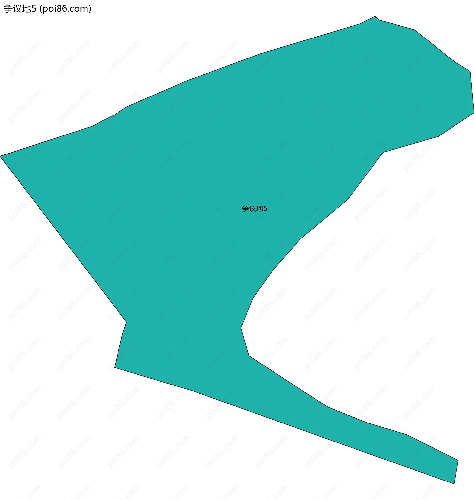 争议地5边界地图