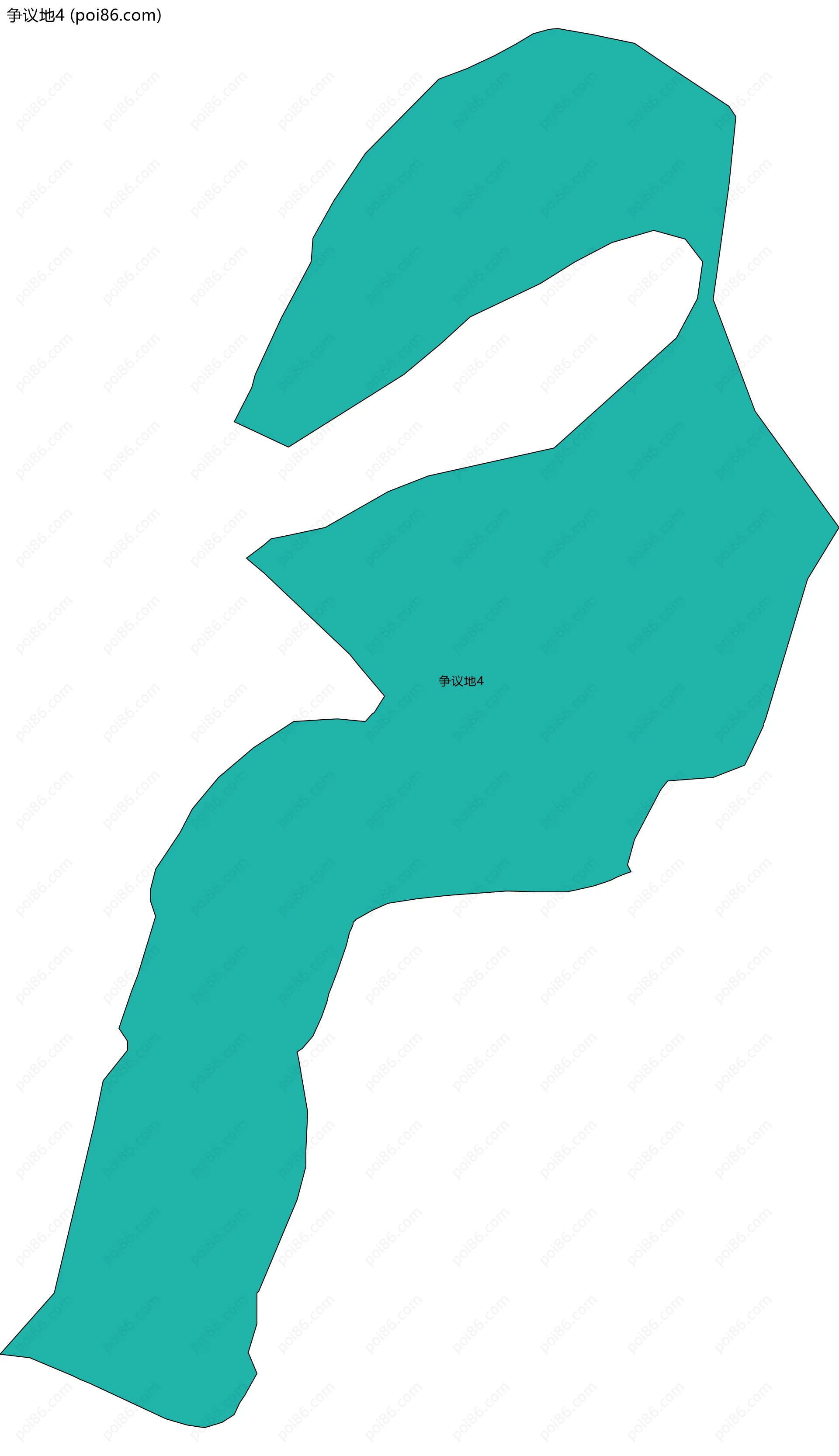 争议地4边界地图