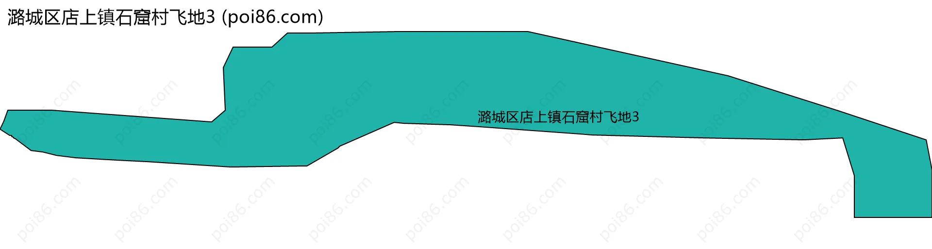 潞城区店上镇石窟村飞地3边界地图