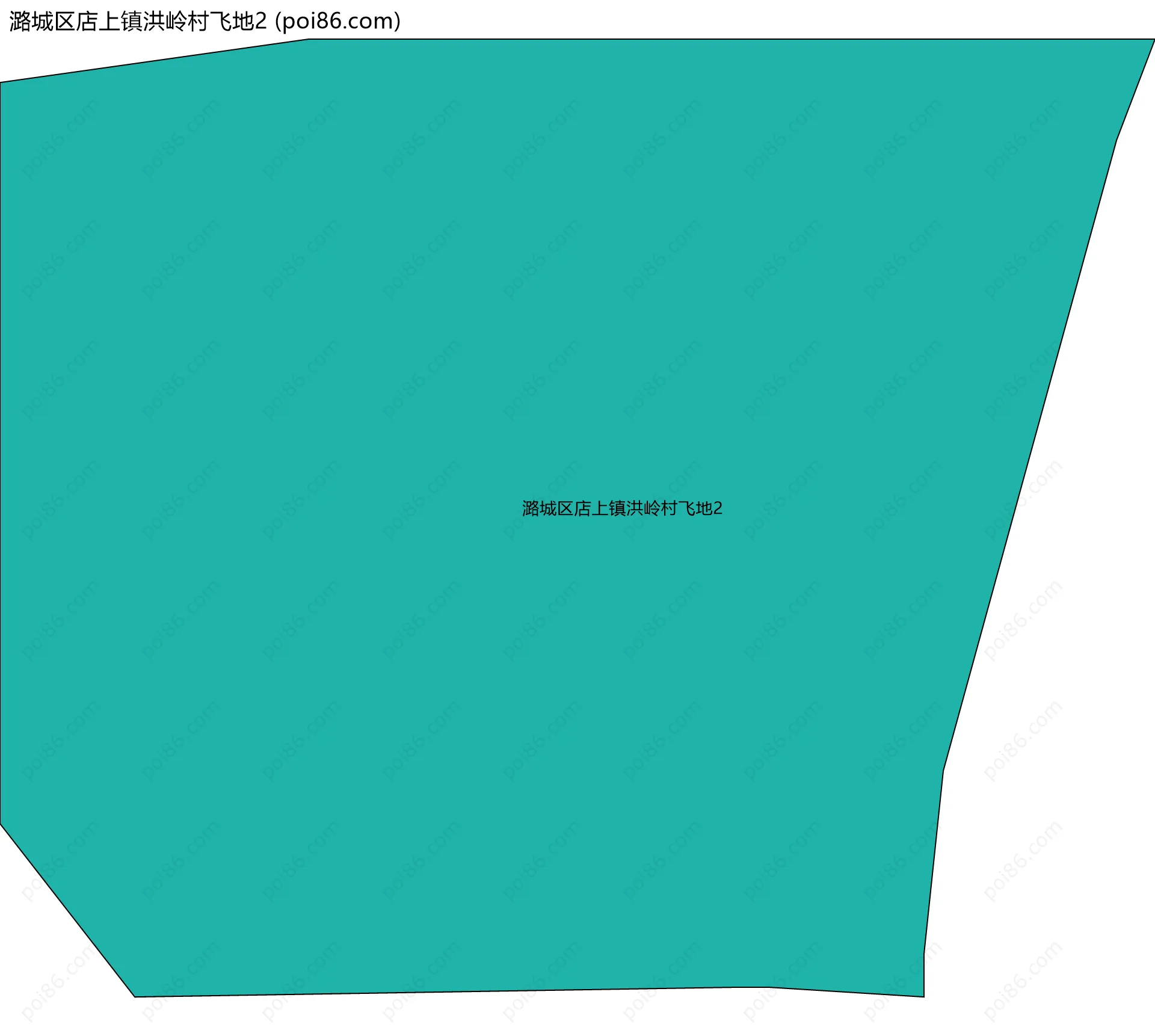 潞城区店上镇洪岭村飞地2边界地图