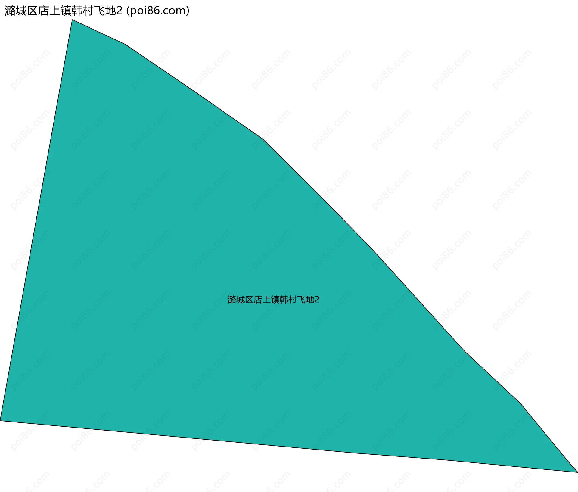 潞城区店上镇韩村飞地2边界地图