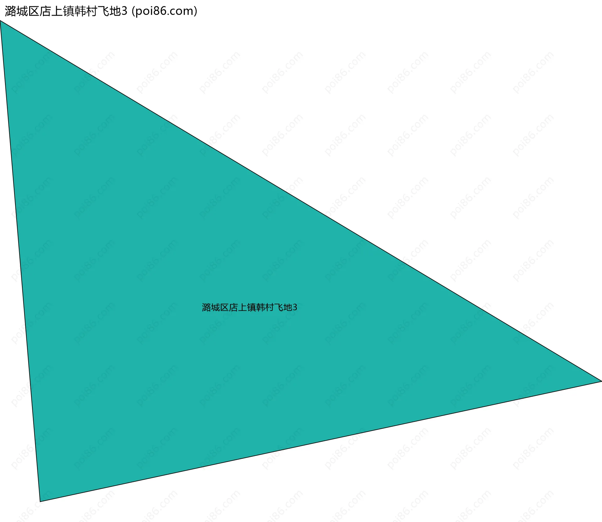 潞城区店上镇韩村飞地3边界地图