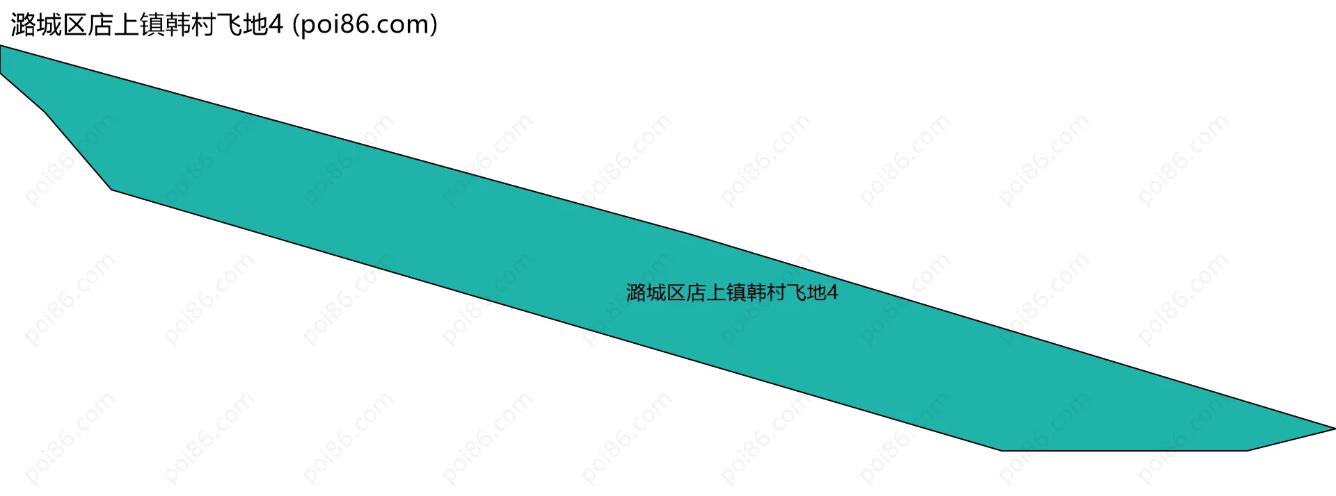潞城区店上镇韩村飞地4边界地图