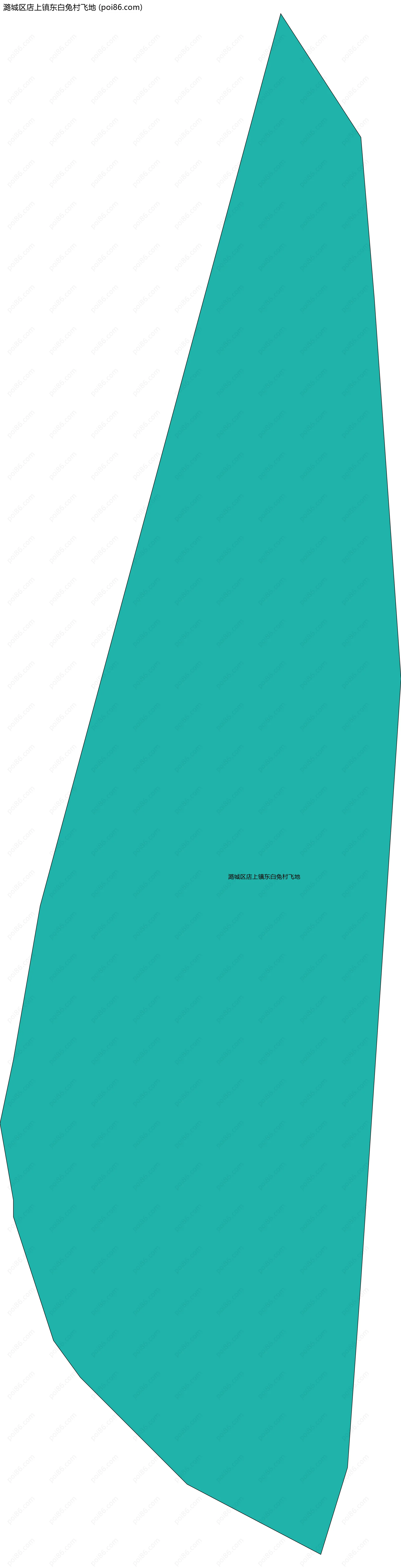 潞城区店上镇东白兔村飞地边界地图