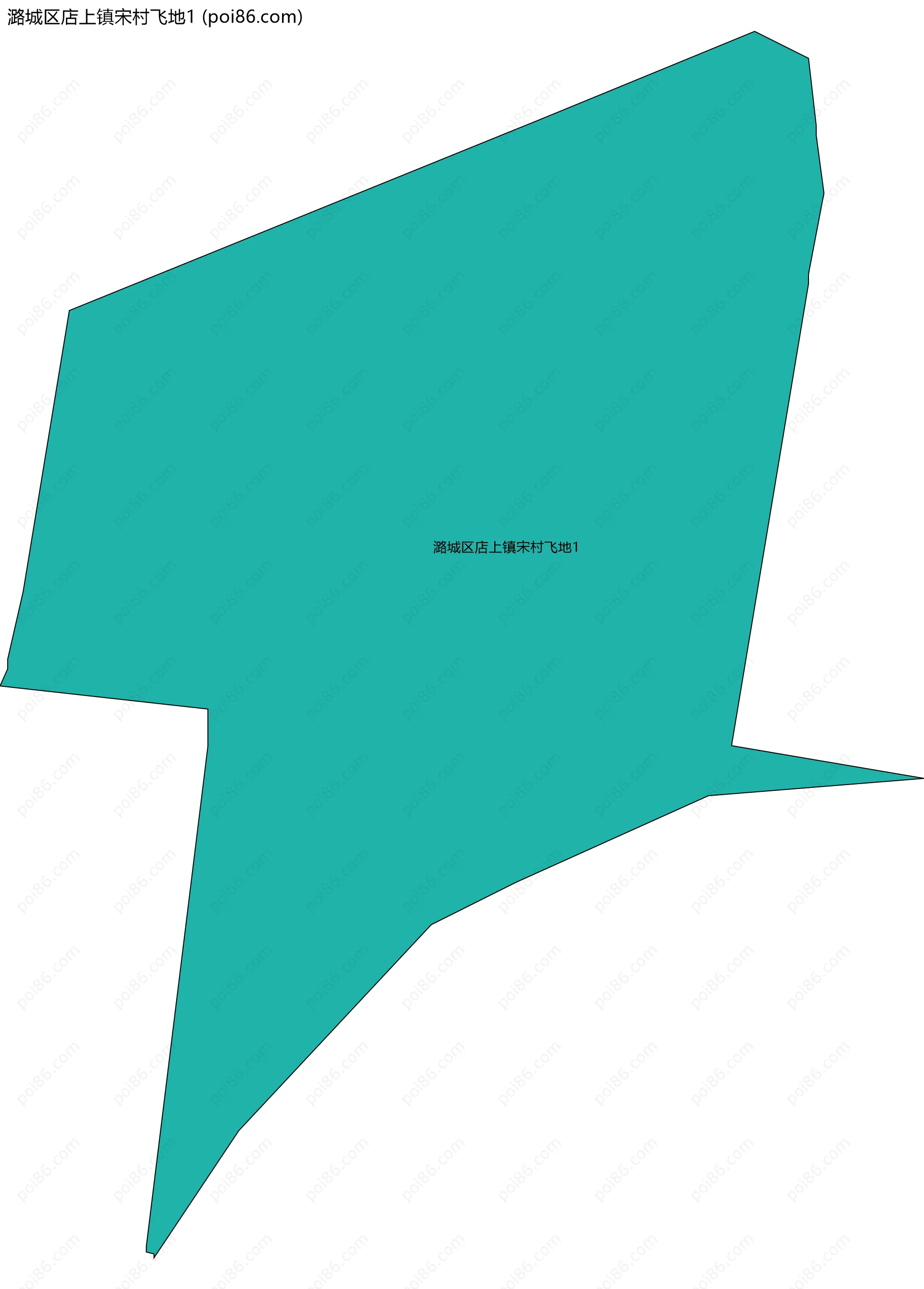 潞城区店上镇宋村飞地1边界地图