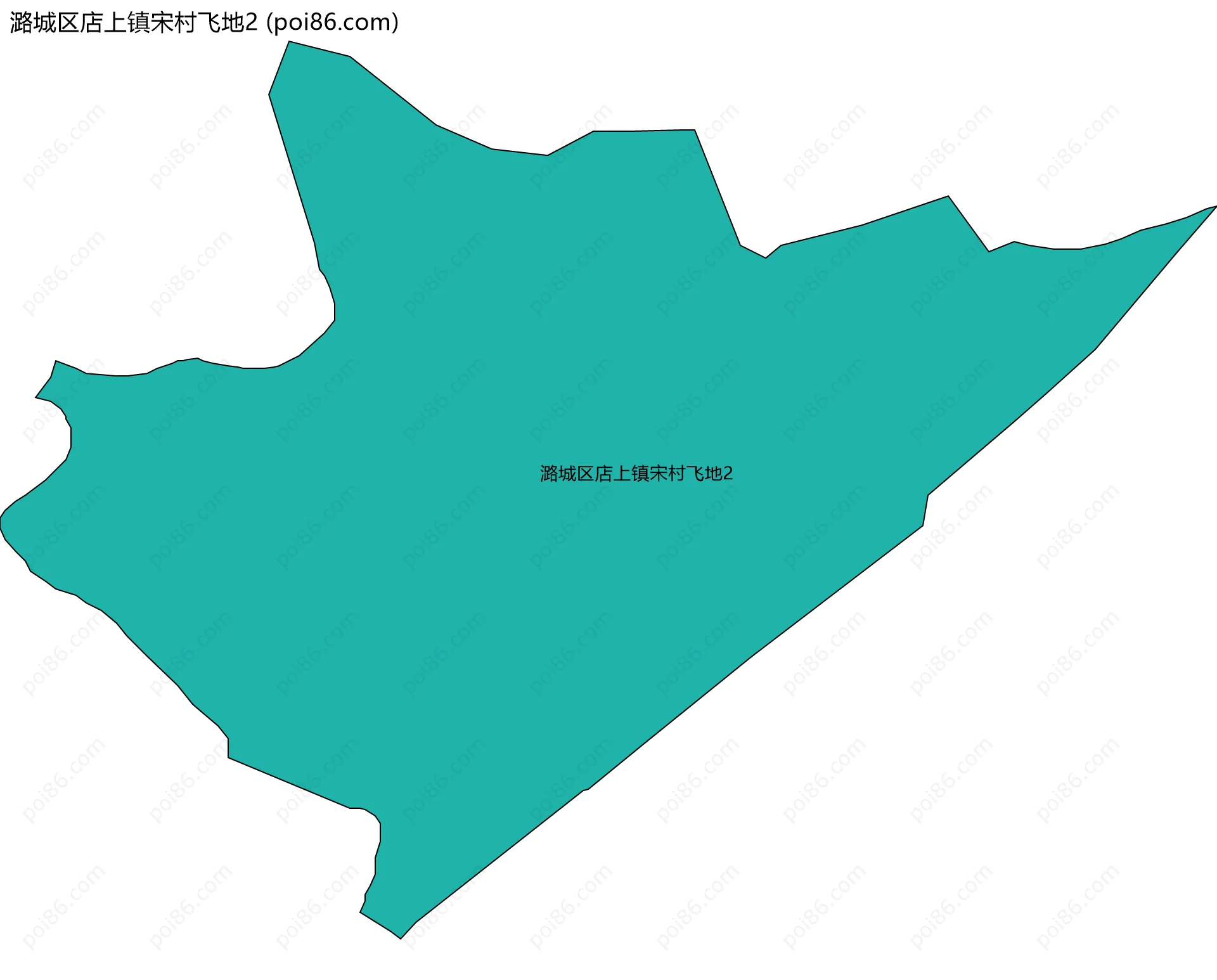 潞城区店上镇宋村飞地2边界地图