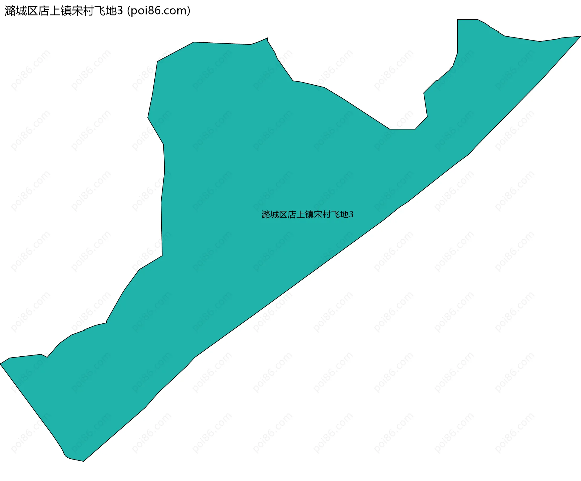 潞城区店上镇宋村飞地3边界地图