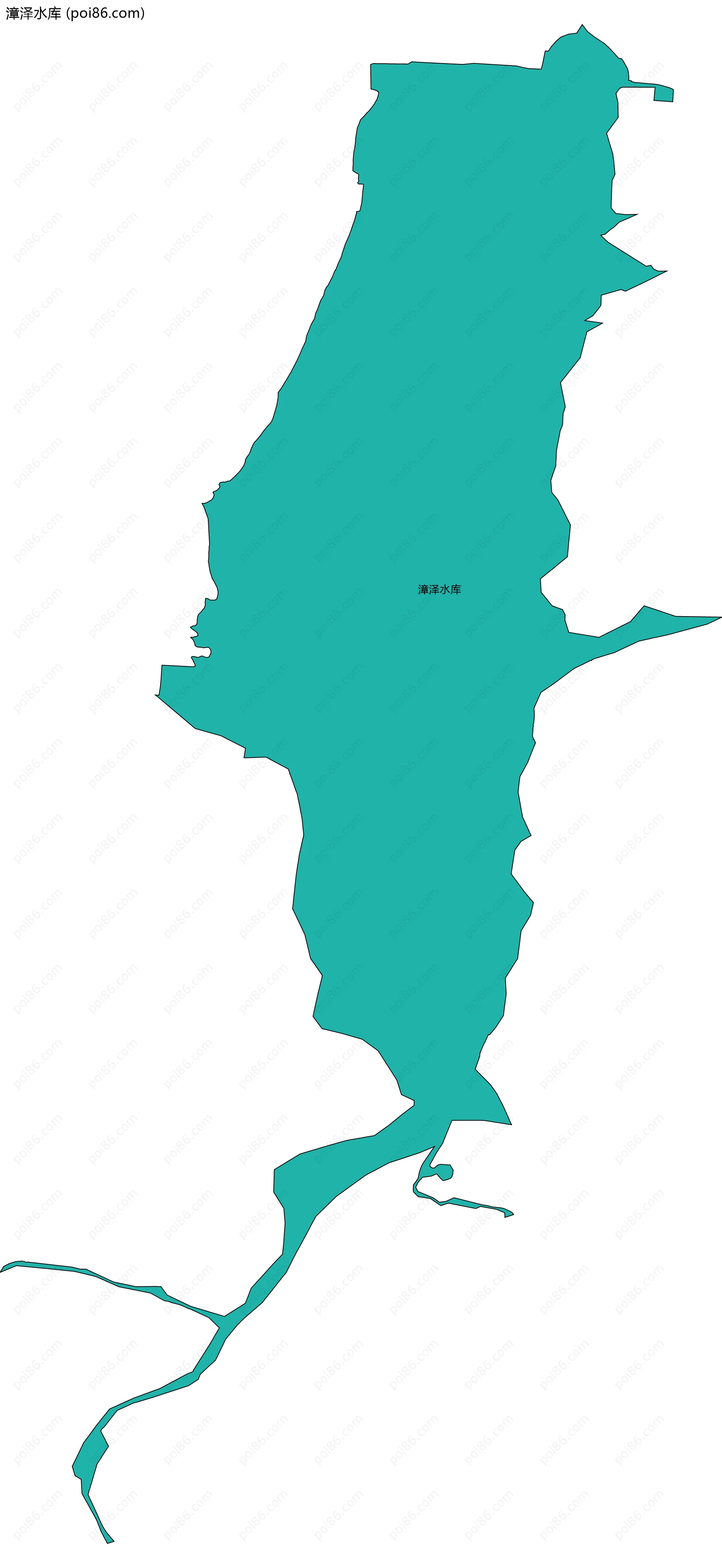 漳泽水库边界地图