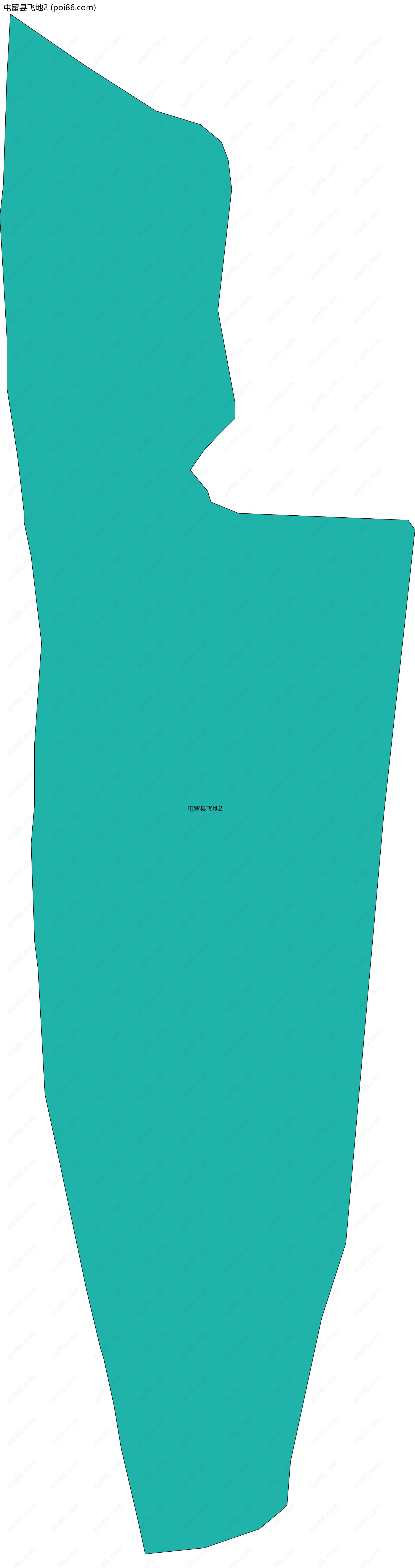 屯留县飞地2边界地图