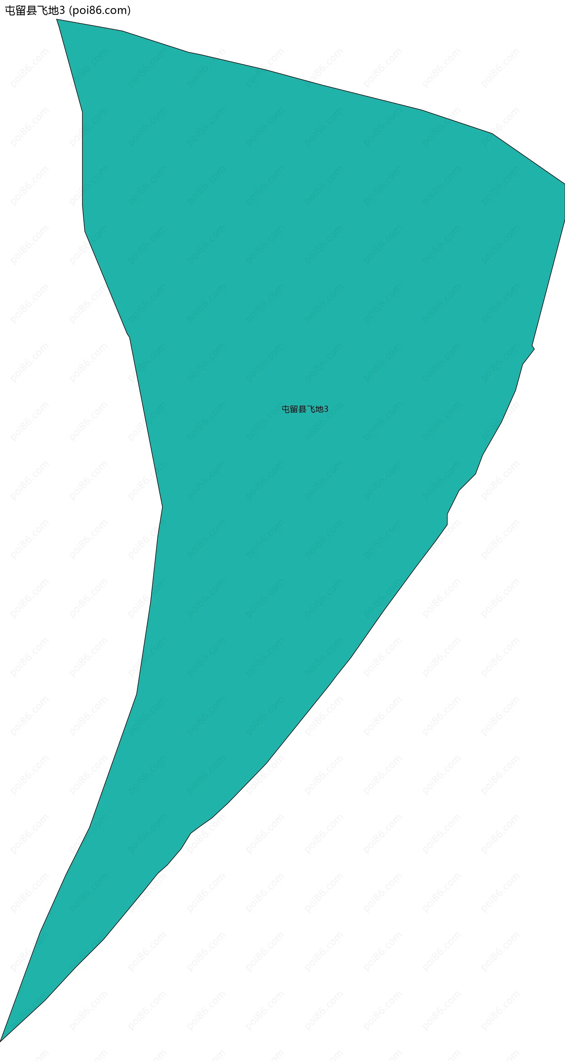 屯留县飞地3边界地图