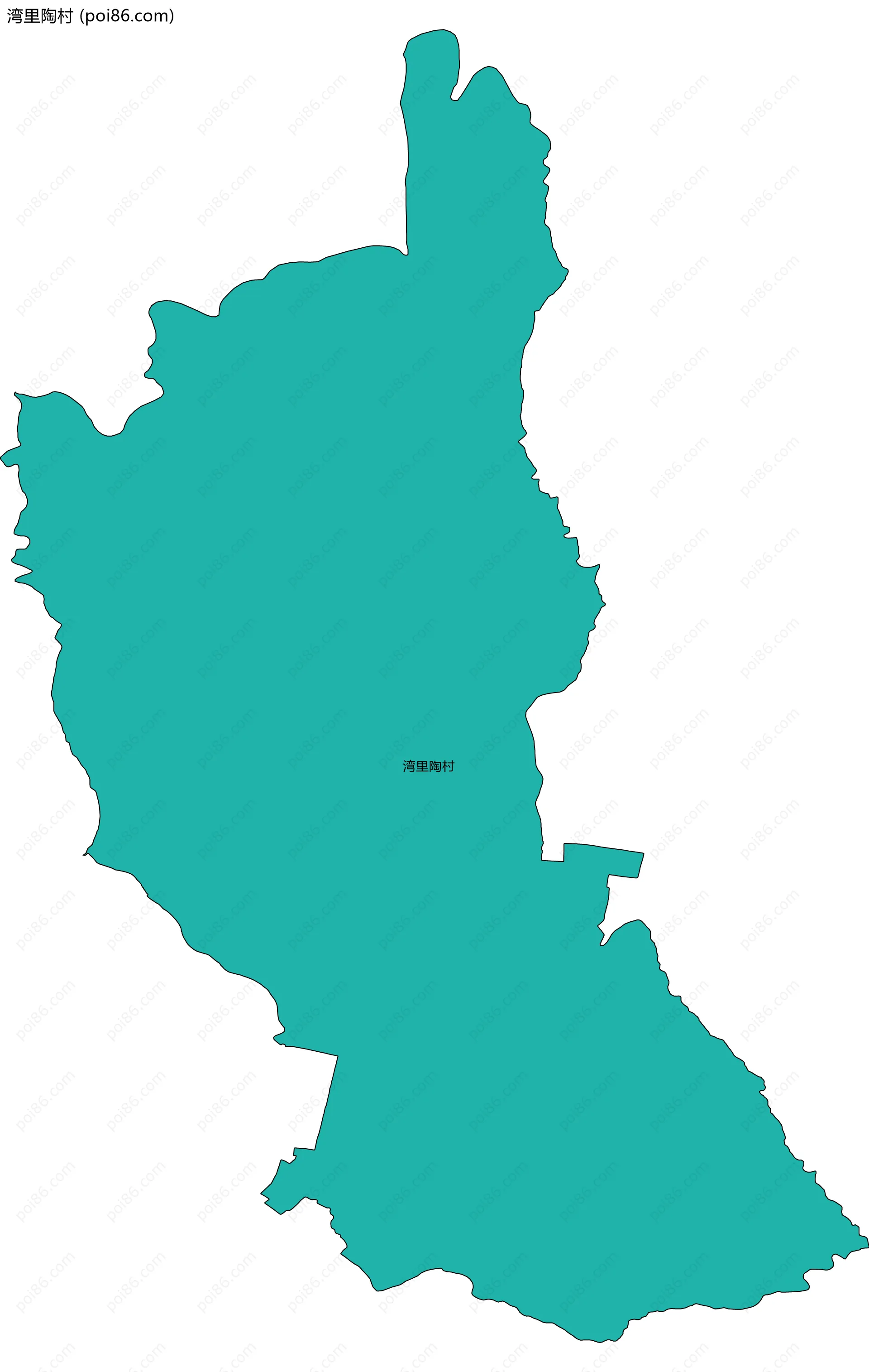 湾里陶村边界地图