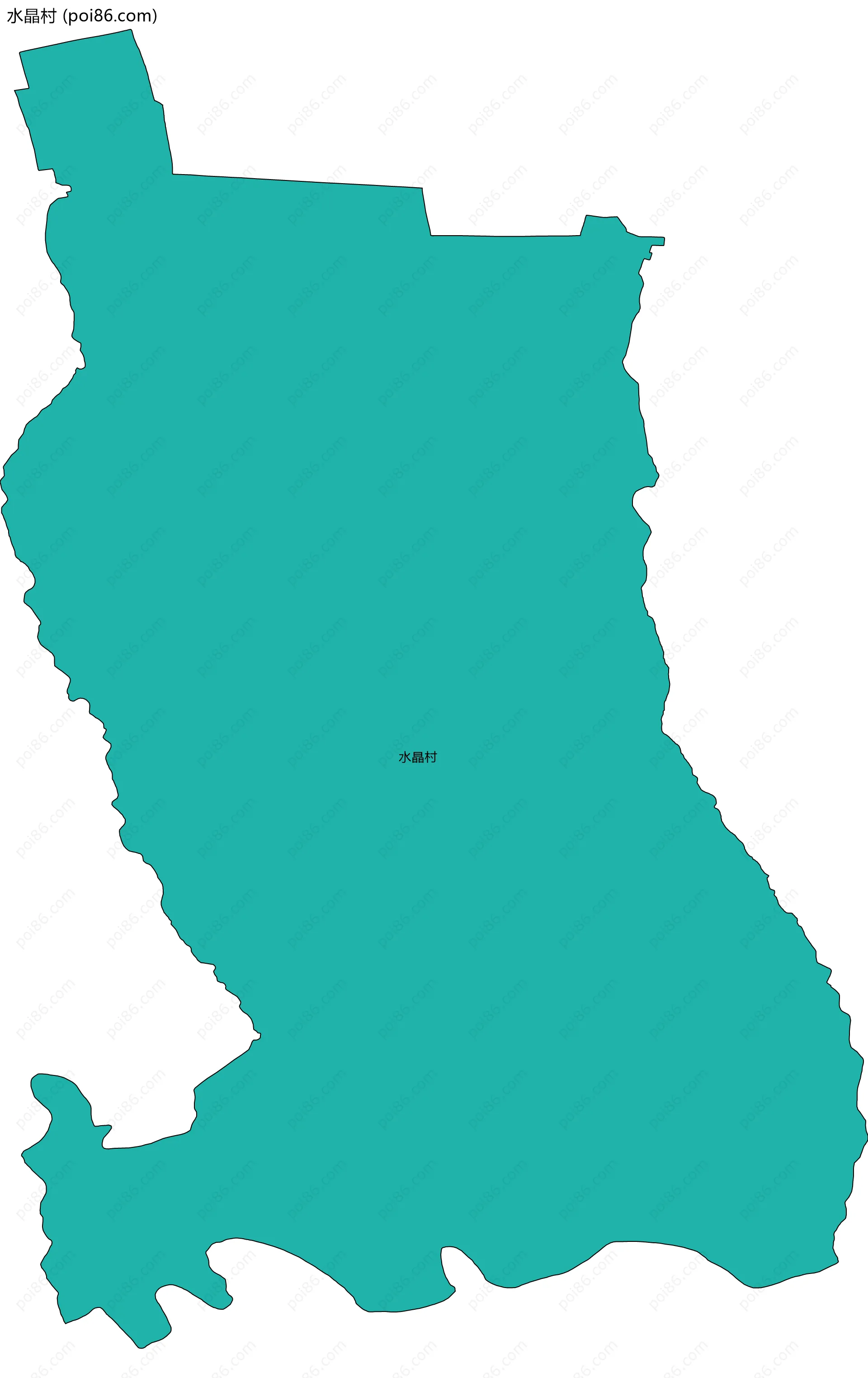 水晶村边界地图