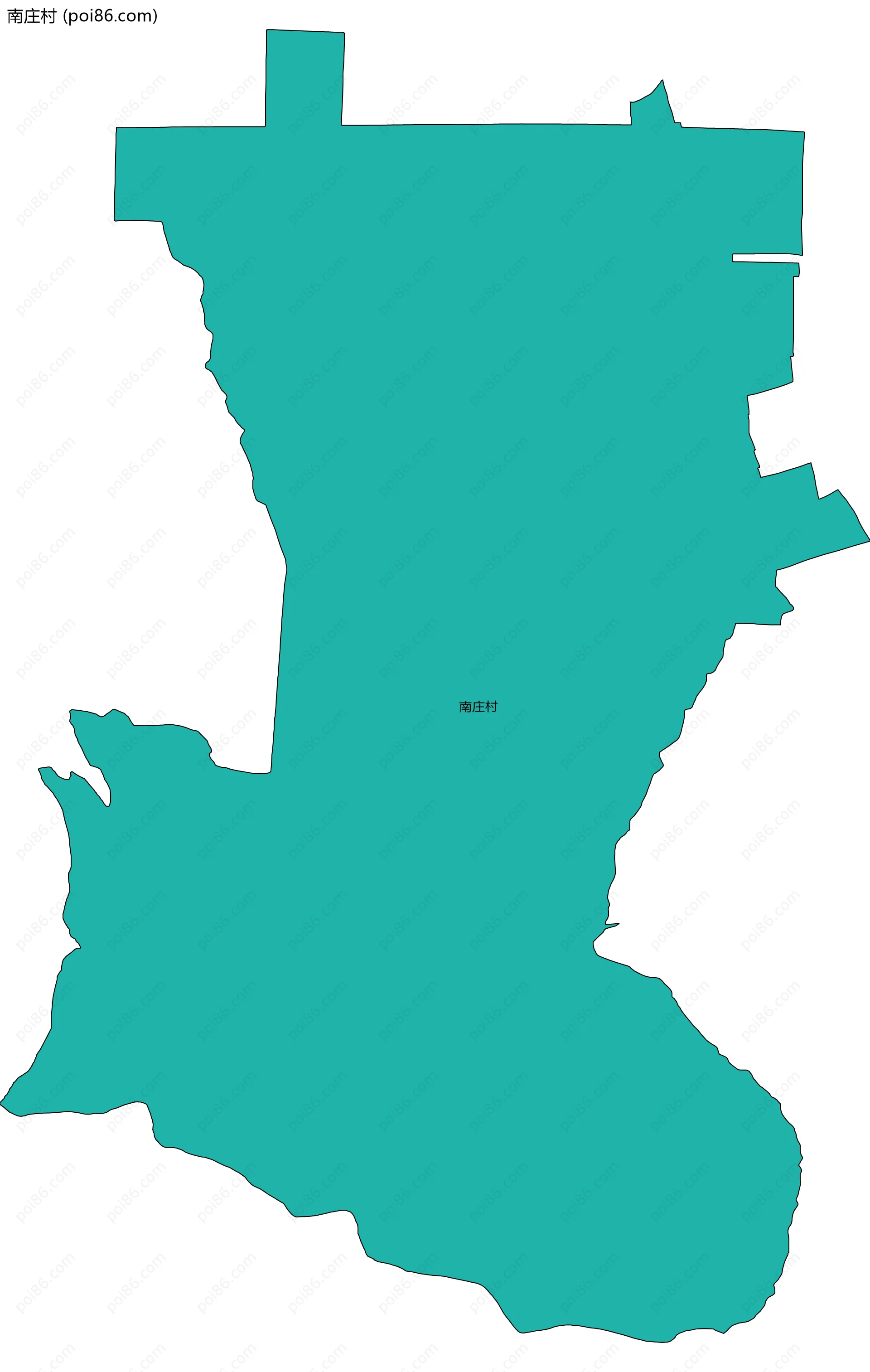 南庄村边界地图