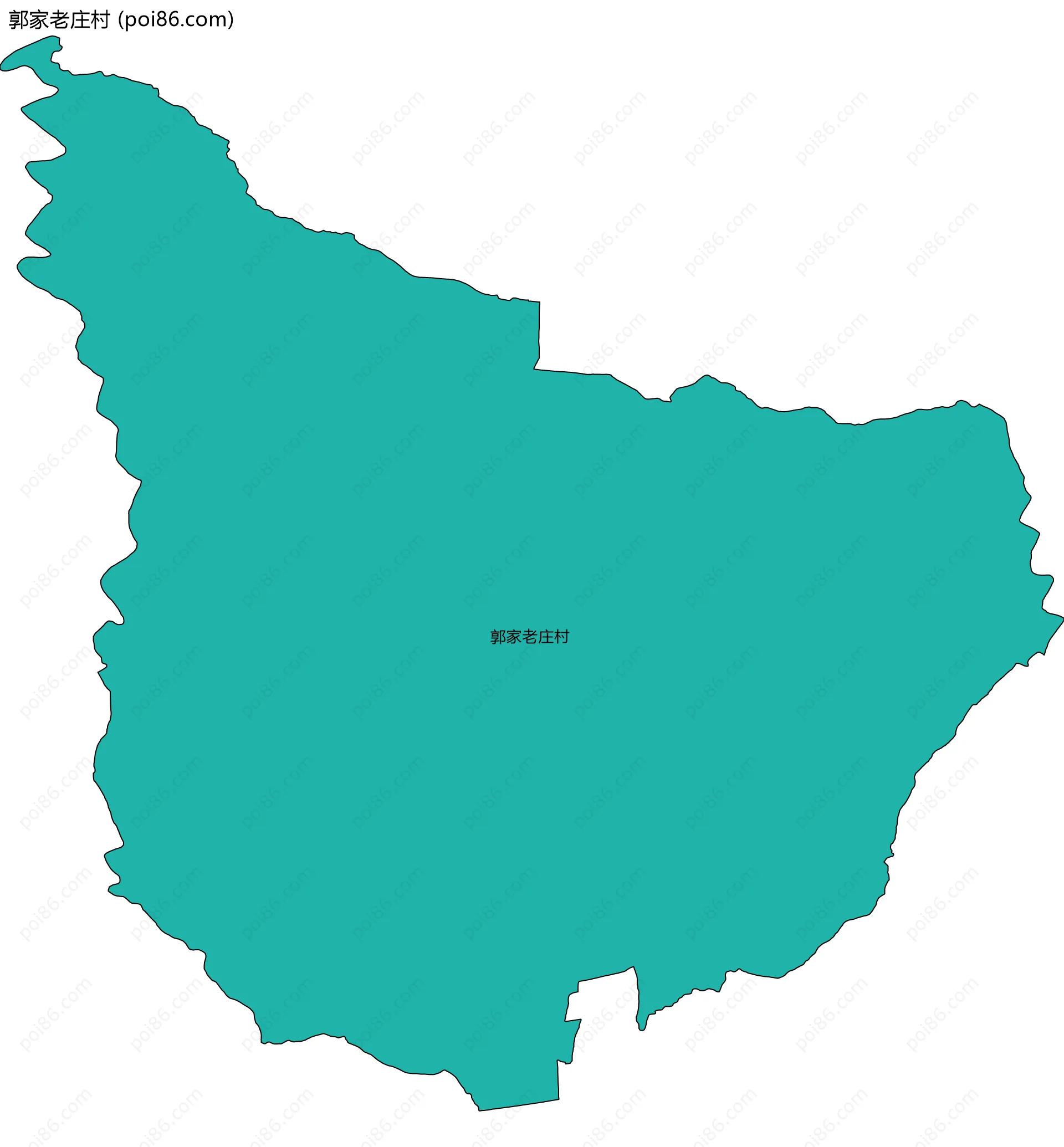 郭家老庄村边界地图