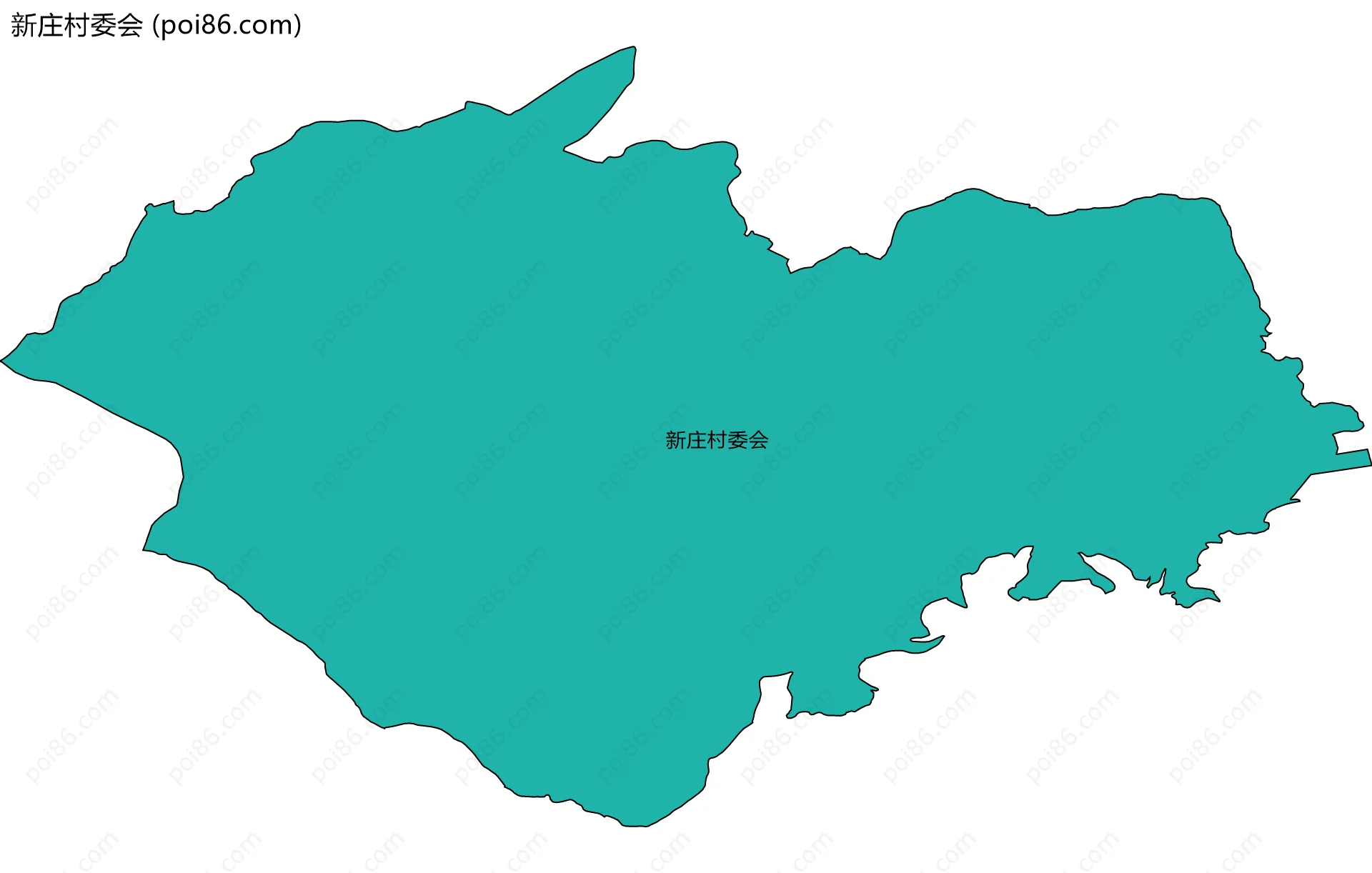 新庄村委会边界地图