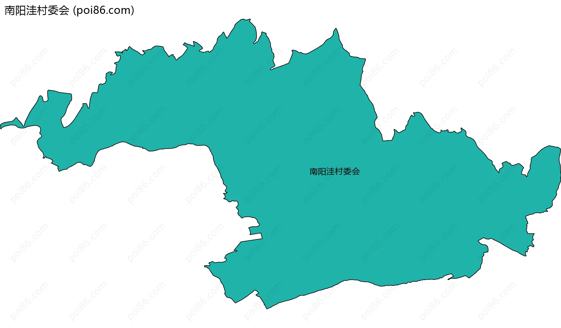南阳洼村委会边界地图