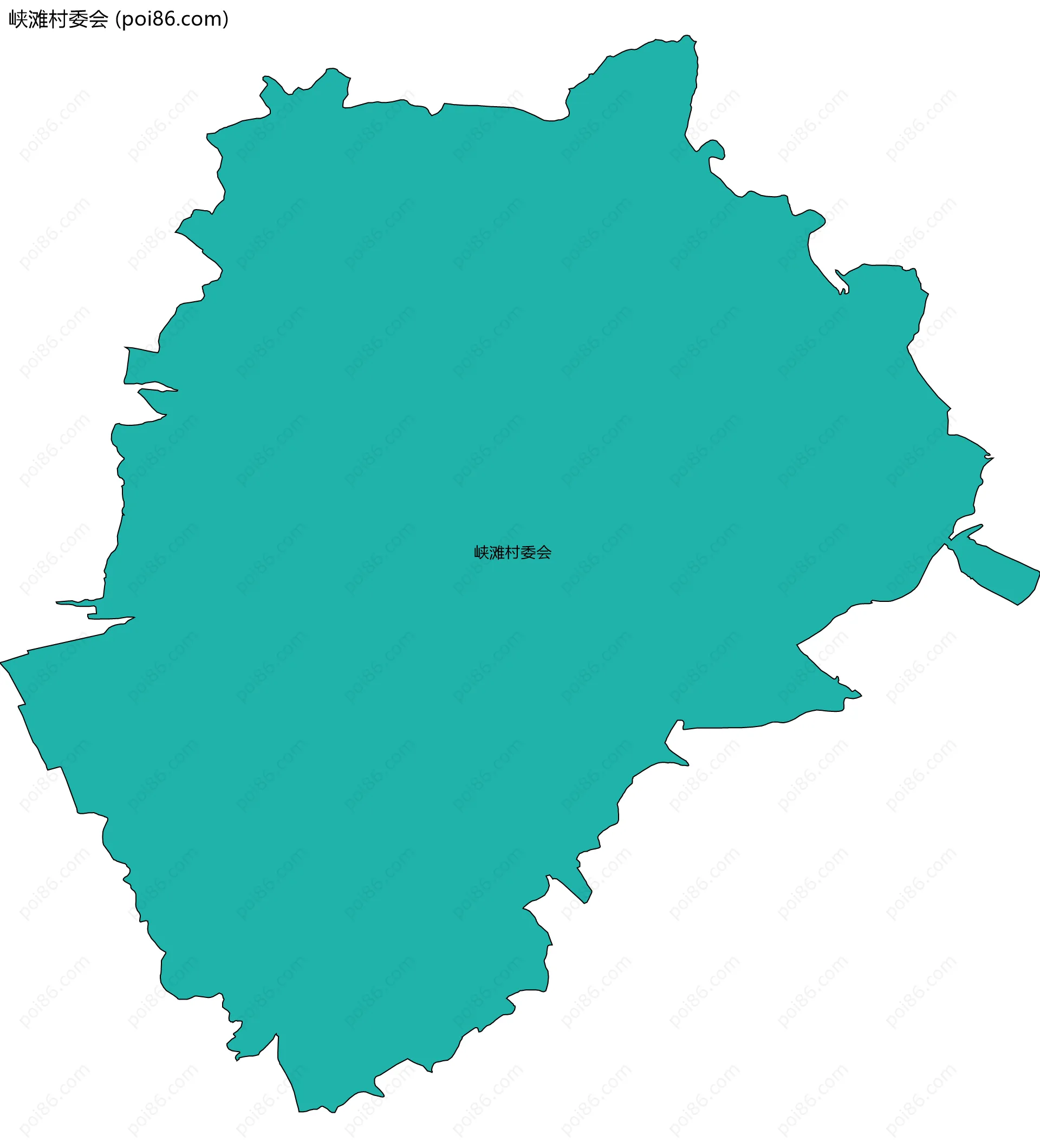 峡滩村委会边界地图