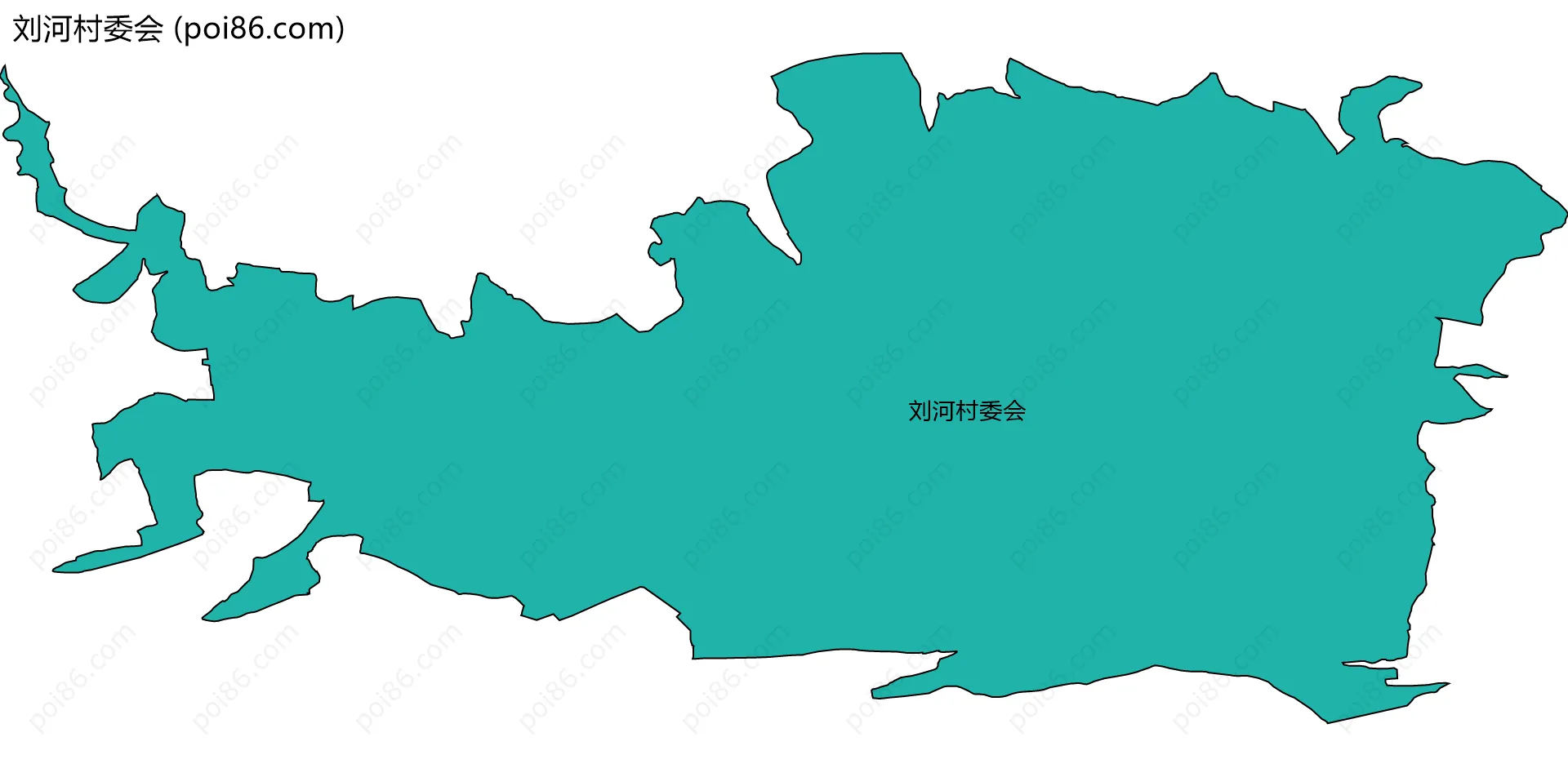 刘河村委会边界地图