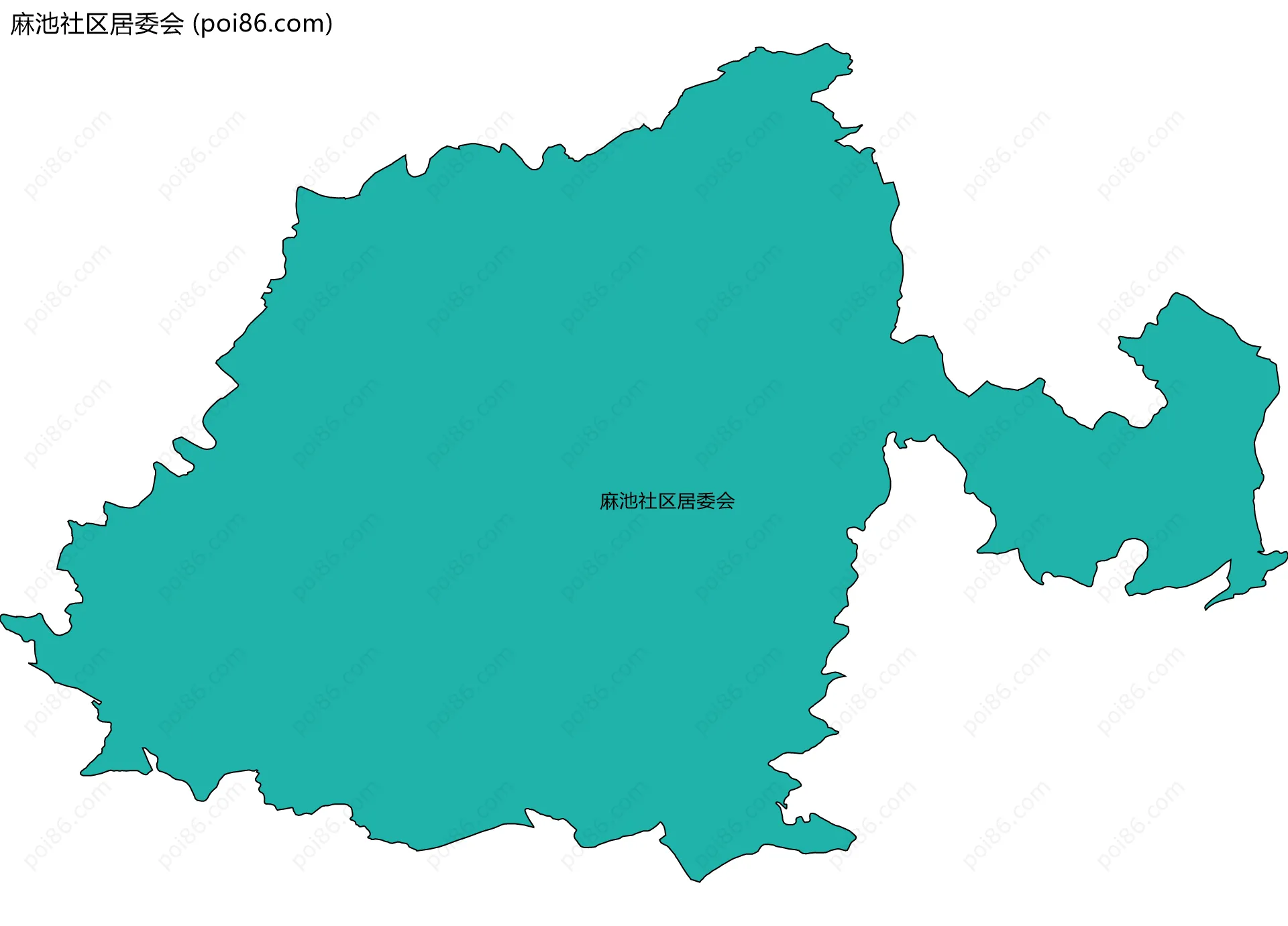 麻池社区居委会边界地图