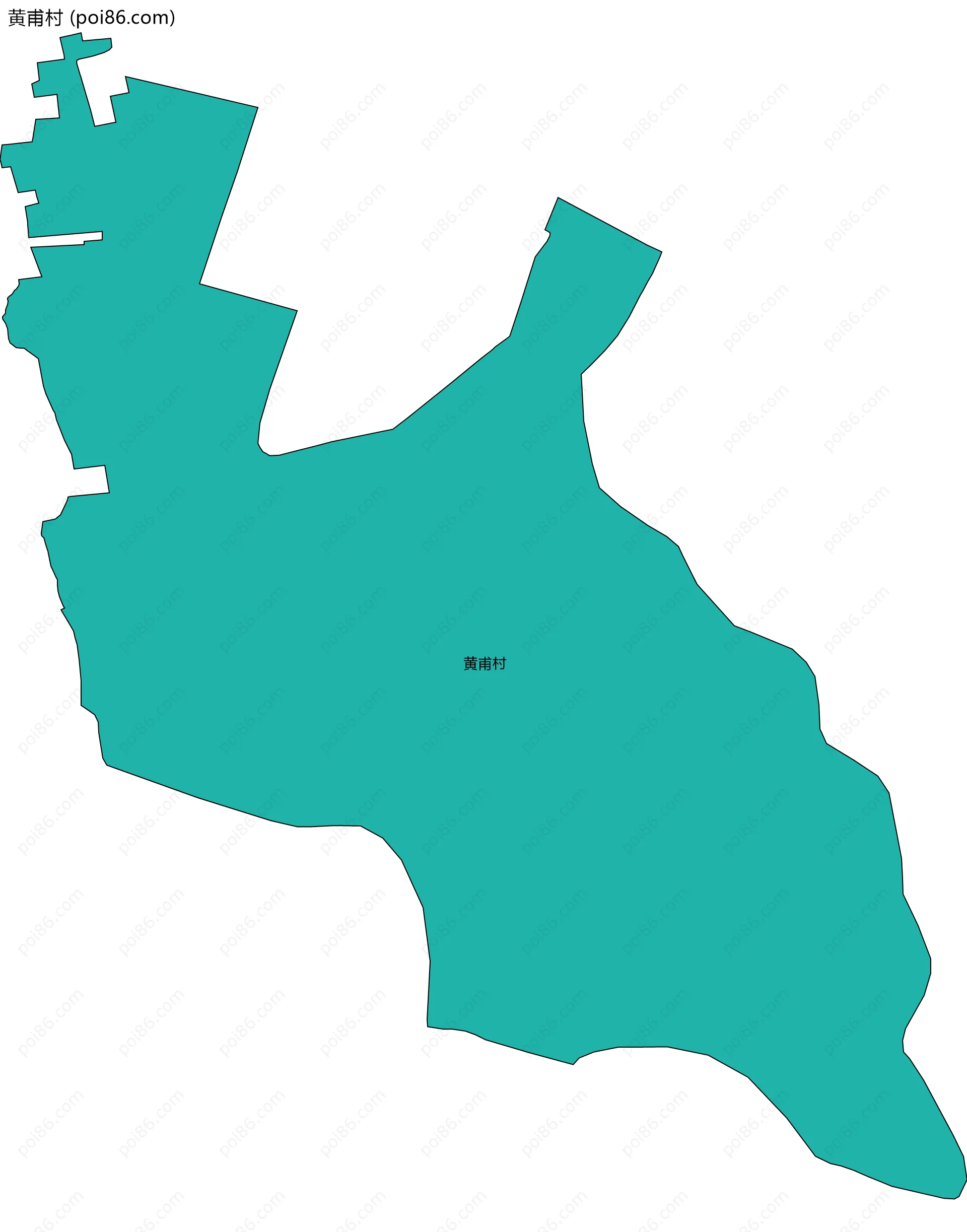 黄甫村边界地图