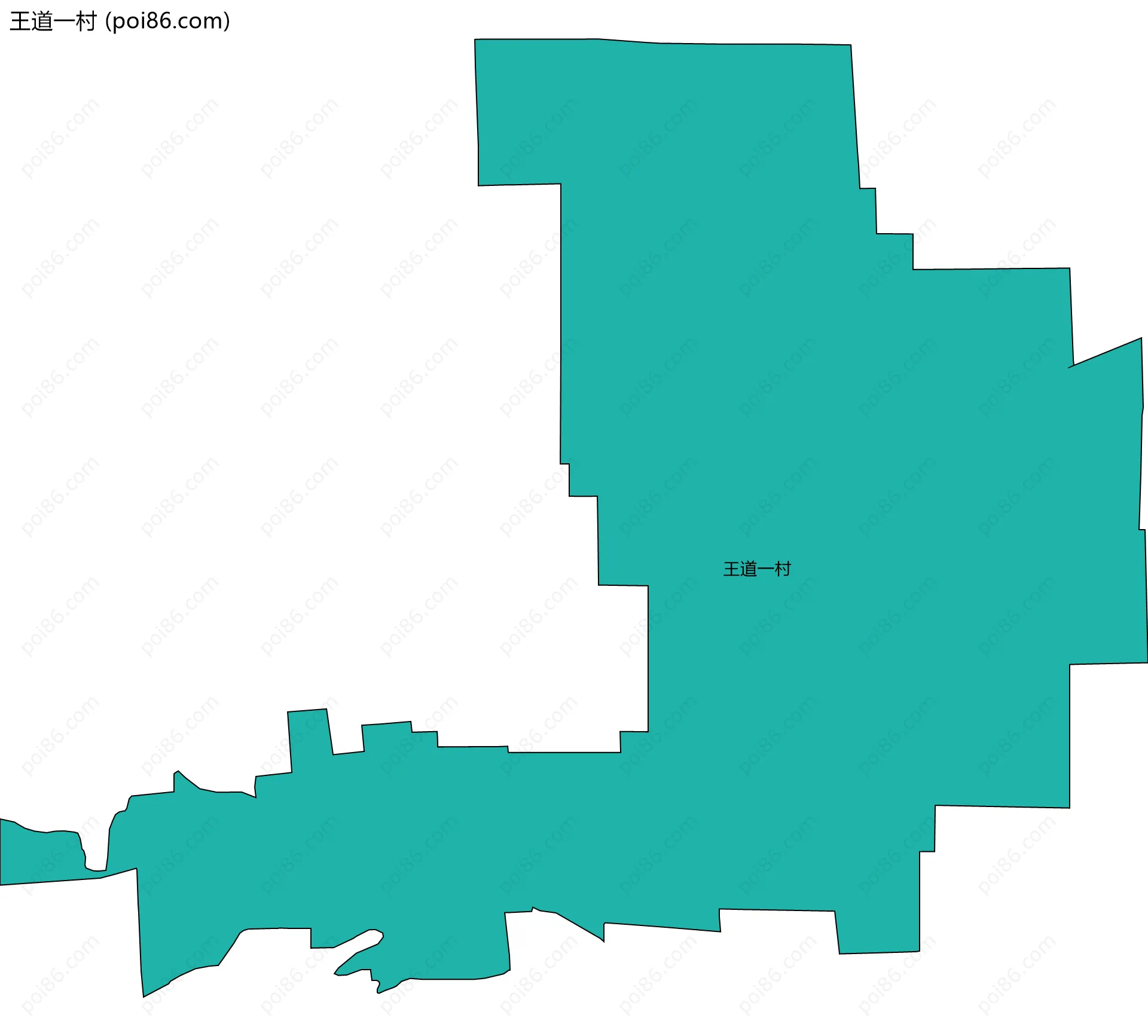 王道一村边界地图