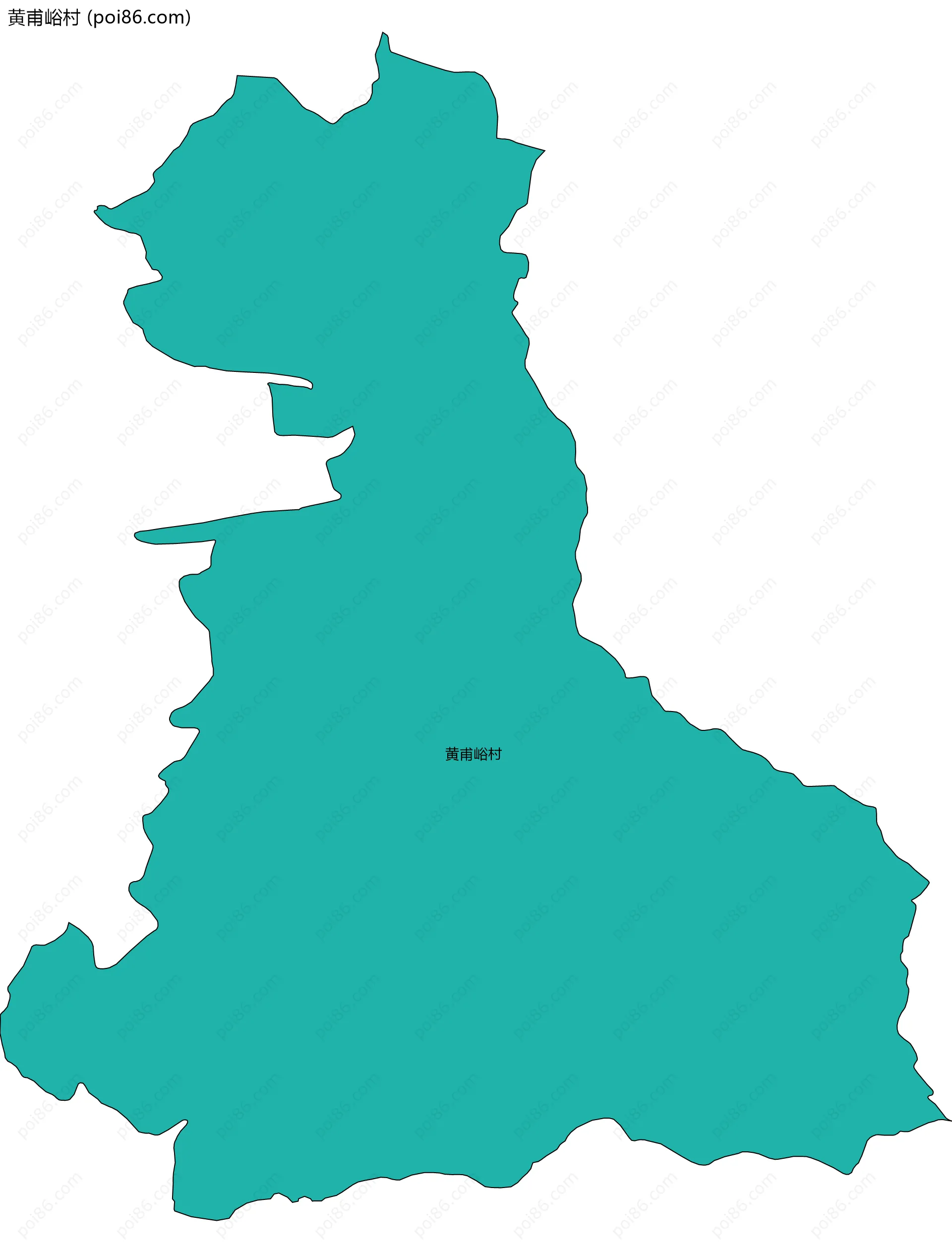 黄甫峪村边界地图