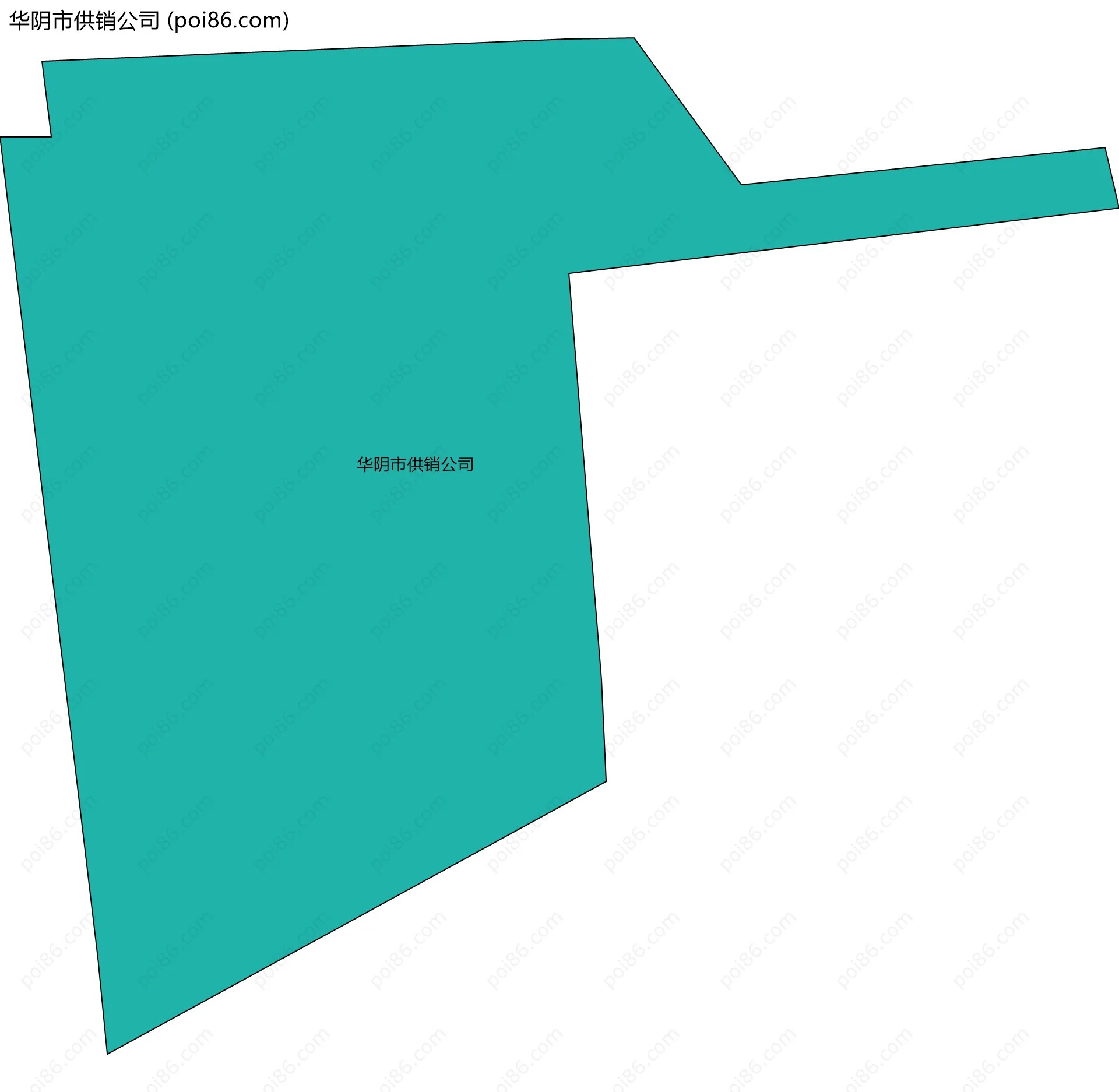 华阴市供销公司边界地图
