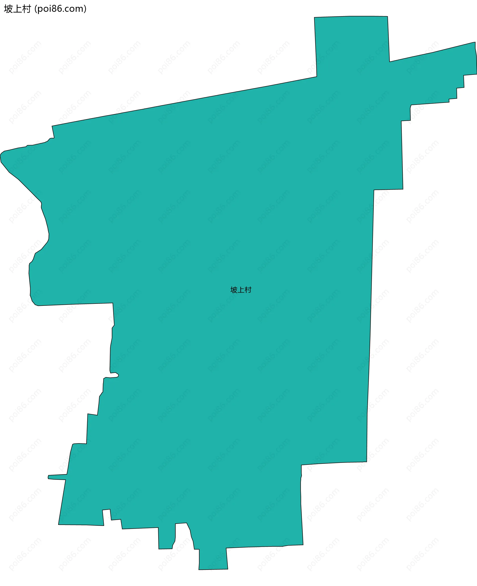 坡上村边界地图