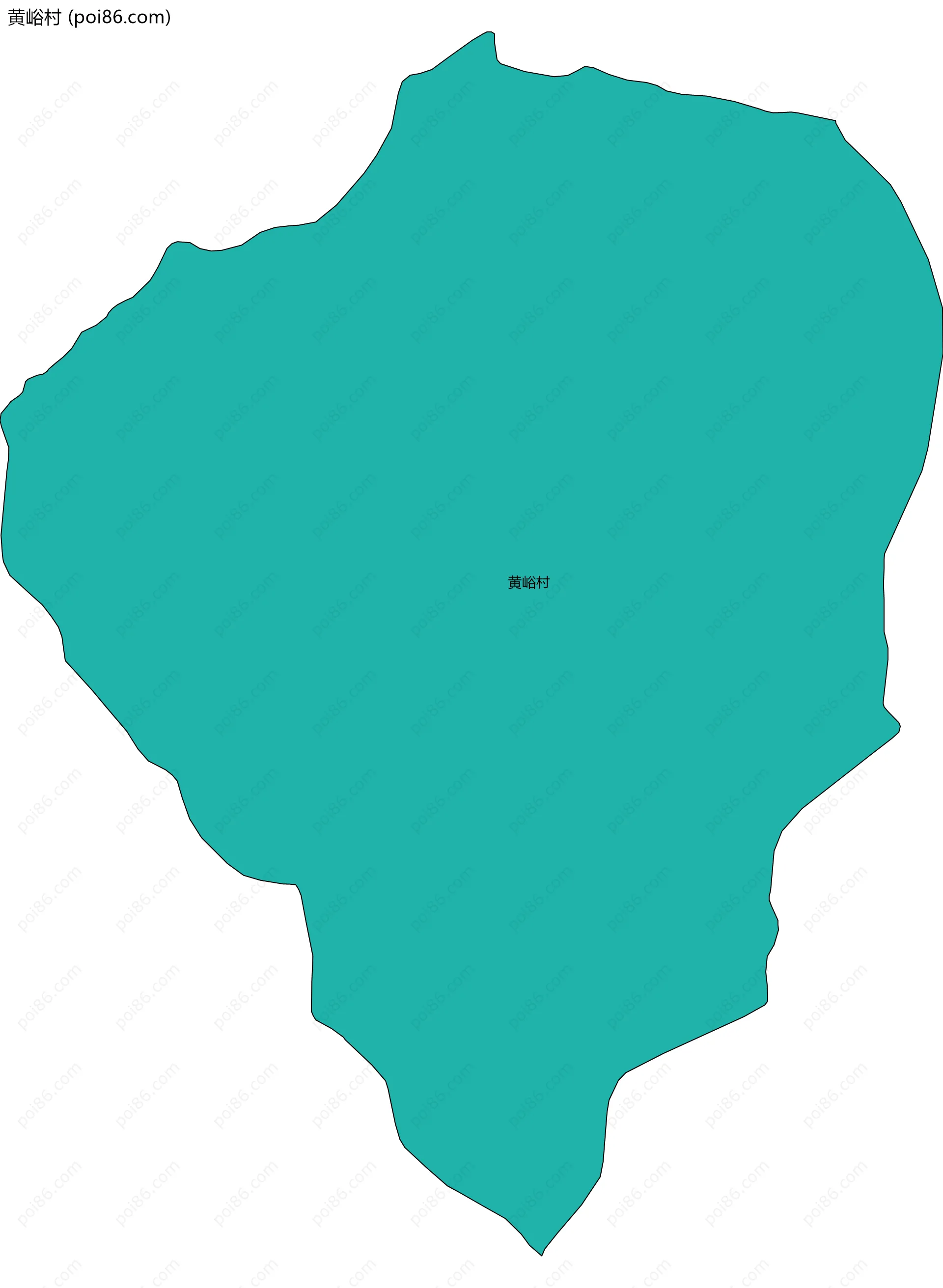 黄峪村边界地图