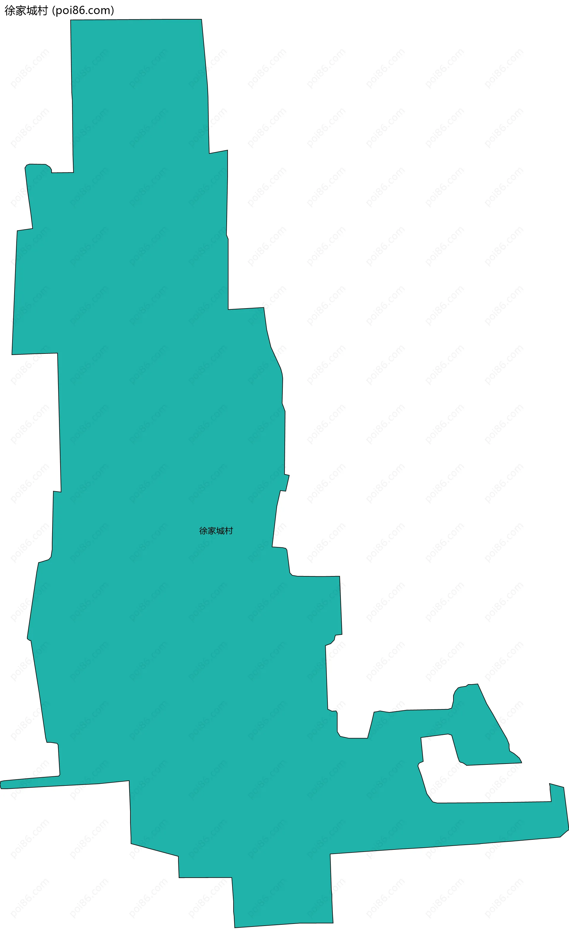 徐家城村边界地图