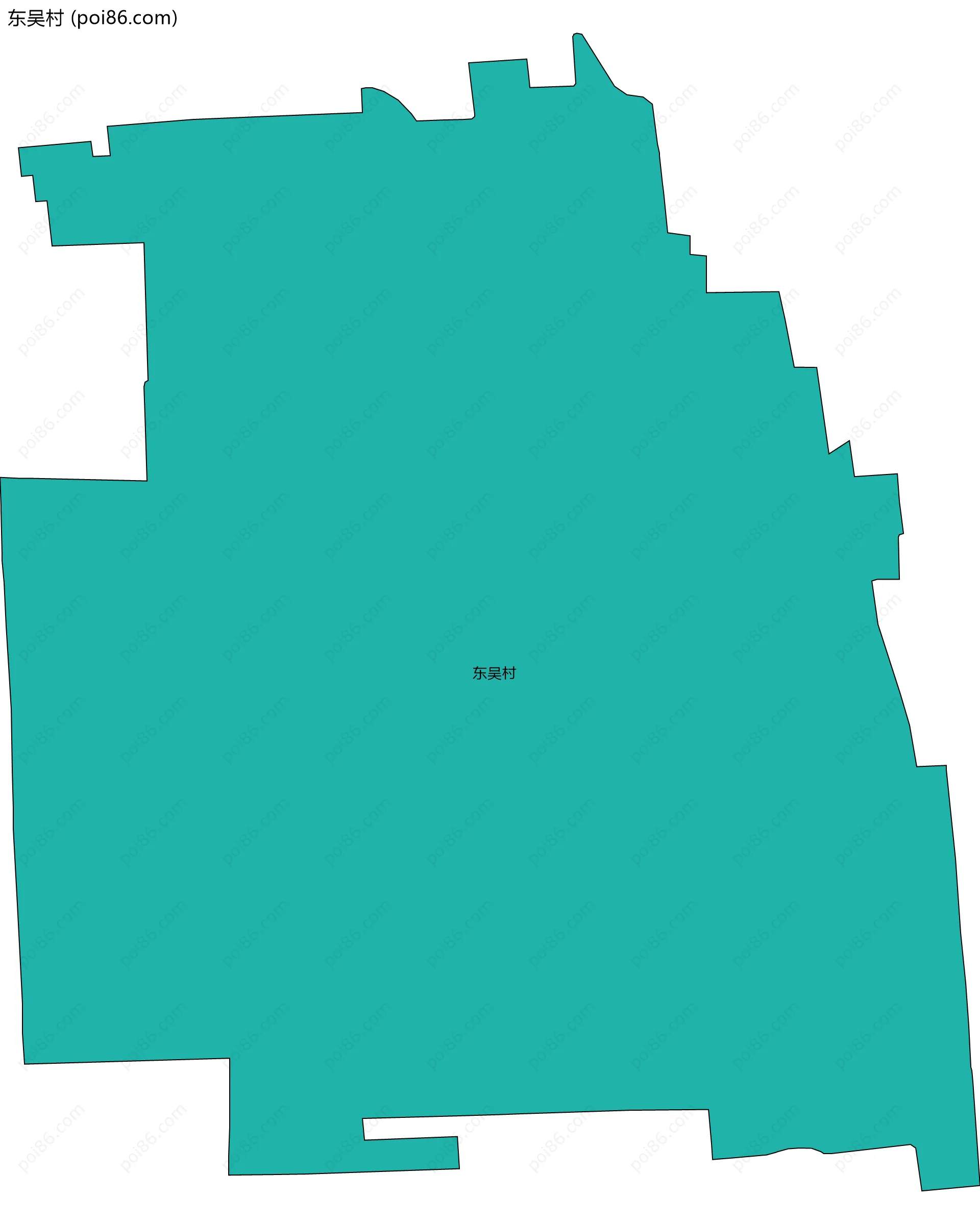 东吴村边界地图