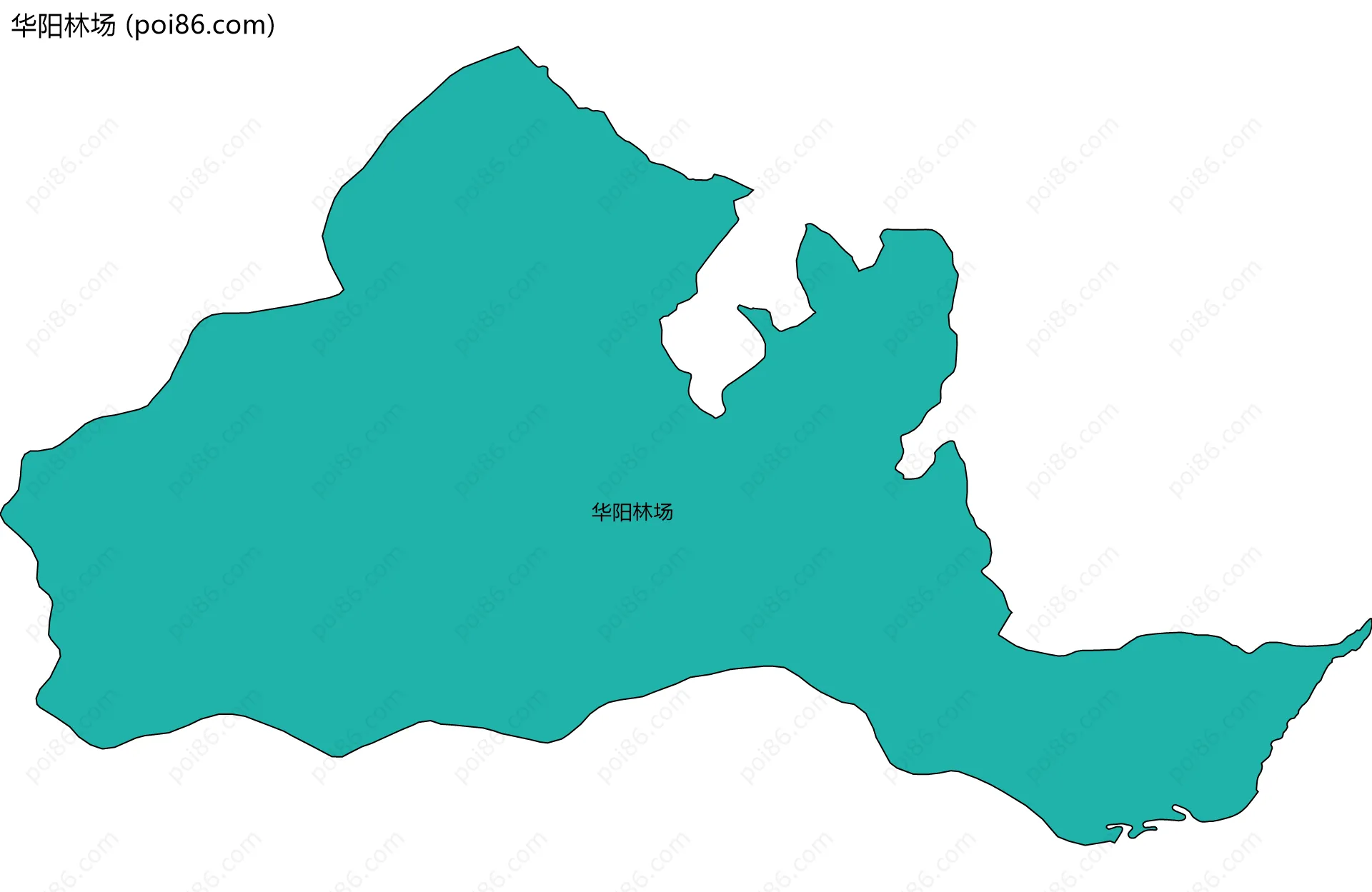 华阳林场边界地图